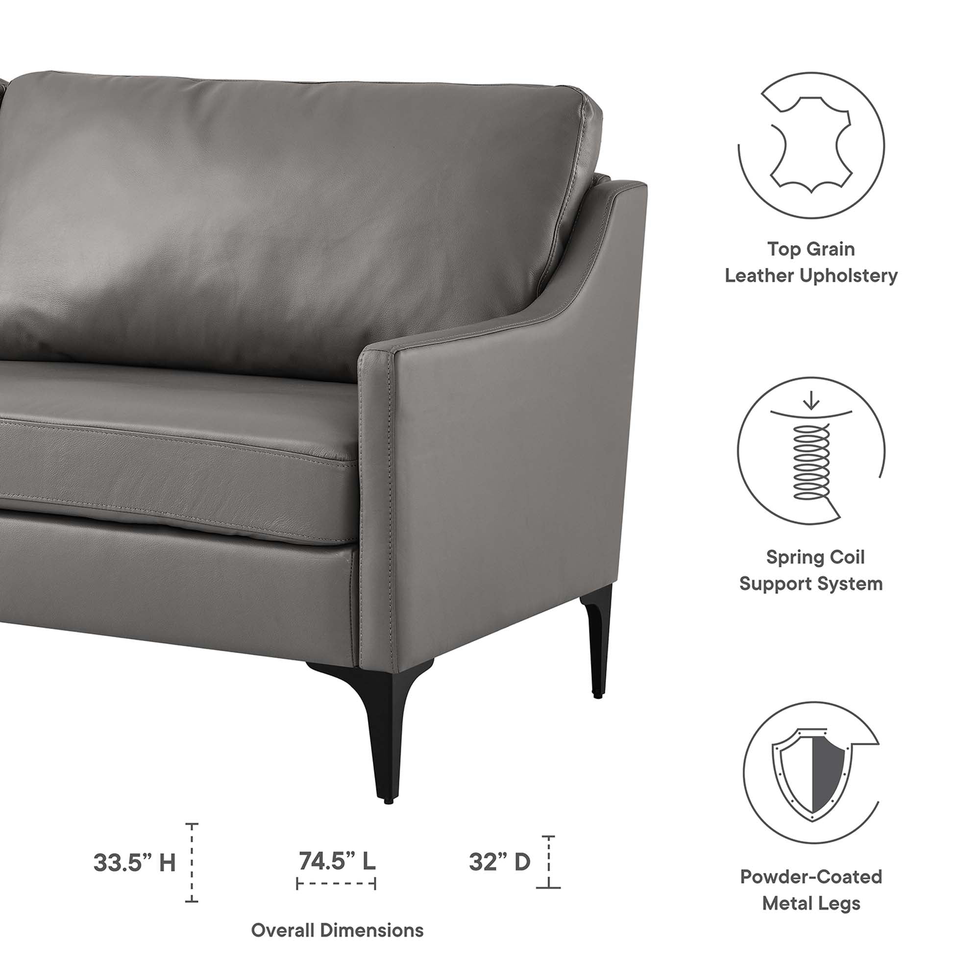 Corland Leather Sofa