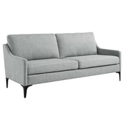 Corland Upholstered Fabric Sofa - Light Gray