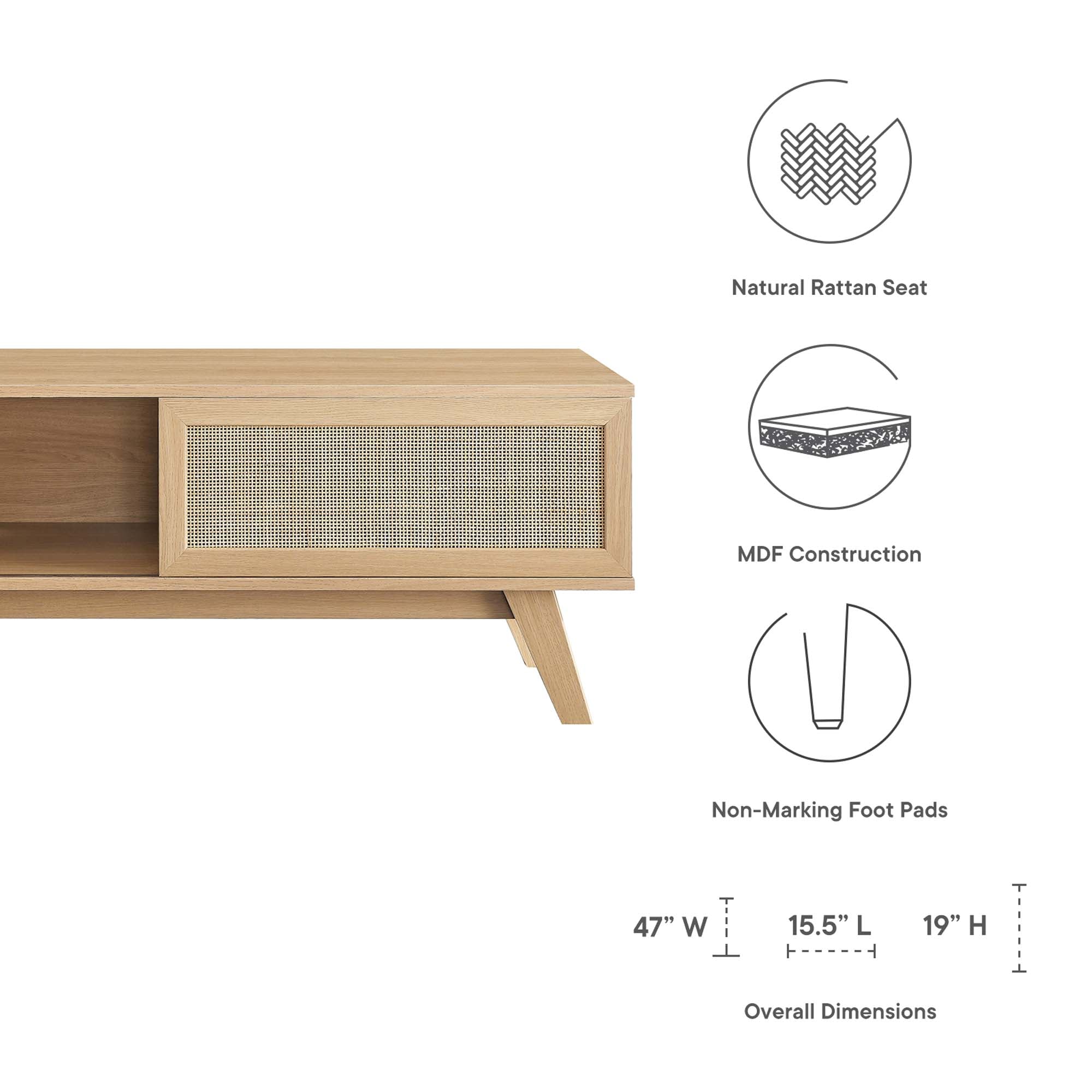 Soma 47" TV Stand - Walnut