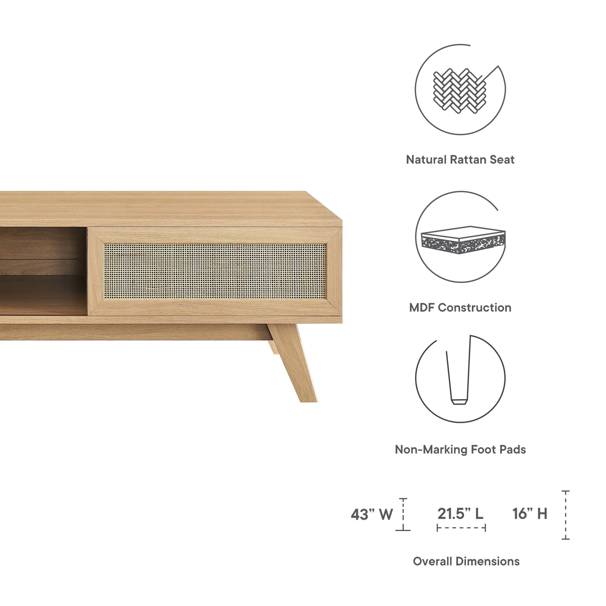 Soma Coffee Table - Walnut