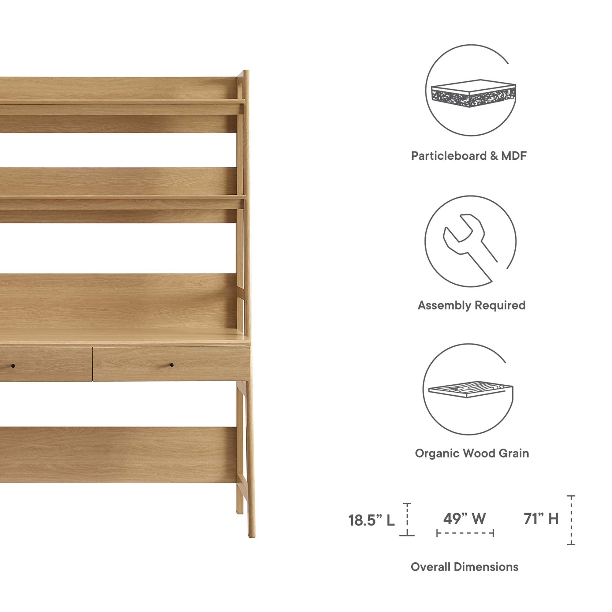 Bixby Office Desk - Walnut