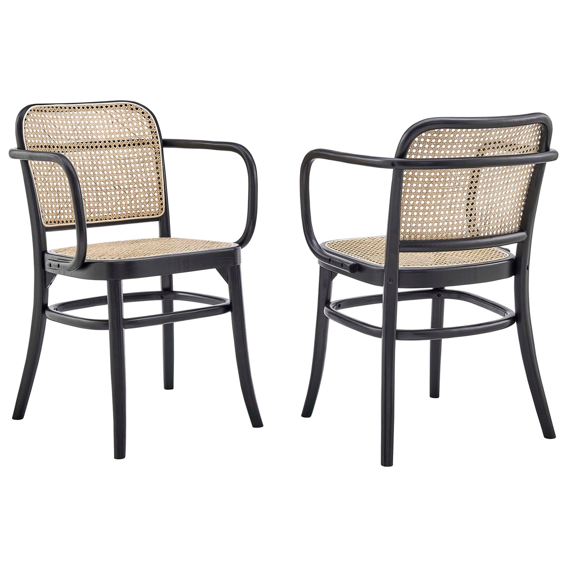 Winona Wood Dining Chair Set of 2 - Black