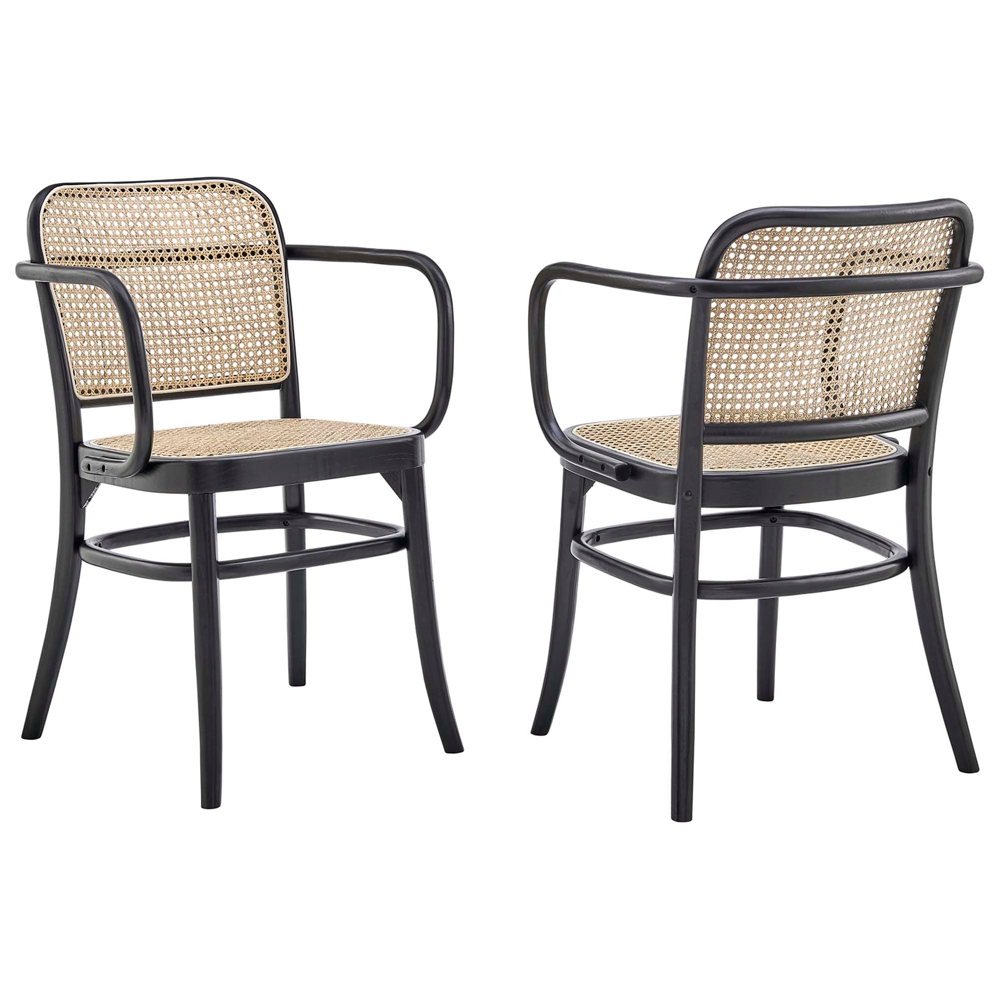 Winona Wood Dining Chair Set of 2 - Black