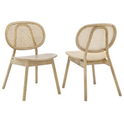 Malina Wood Dining Side Chair Set of 2 - Gray