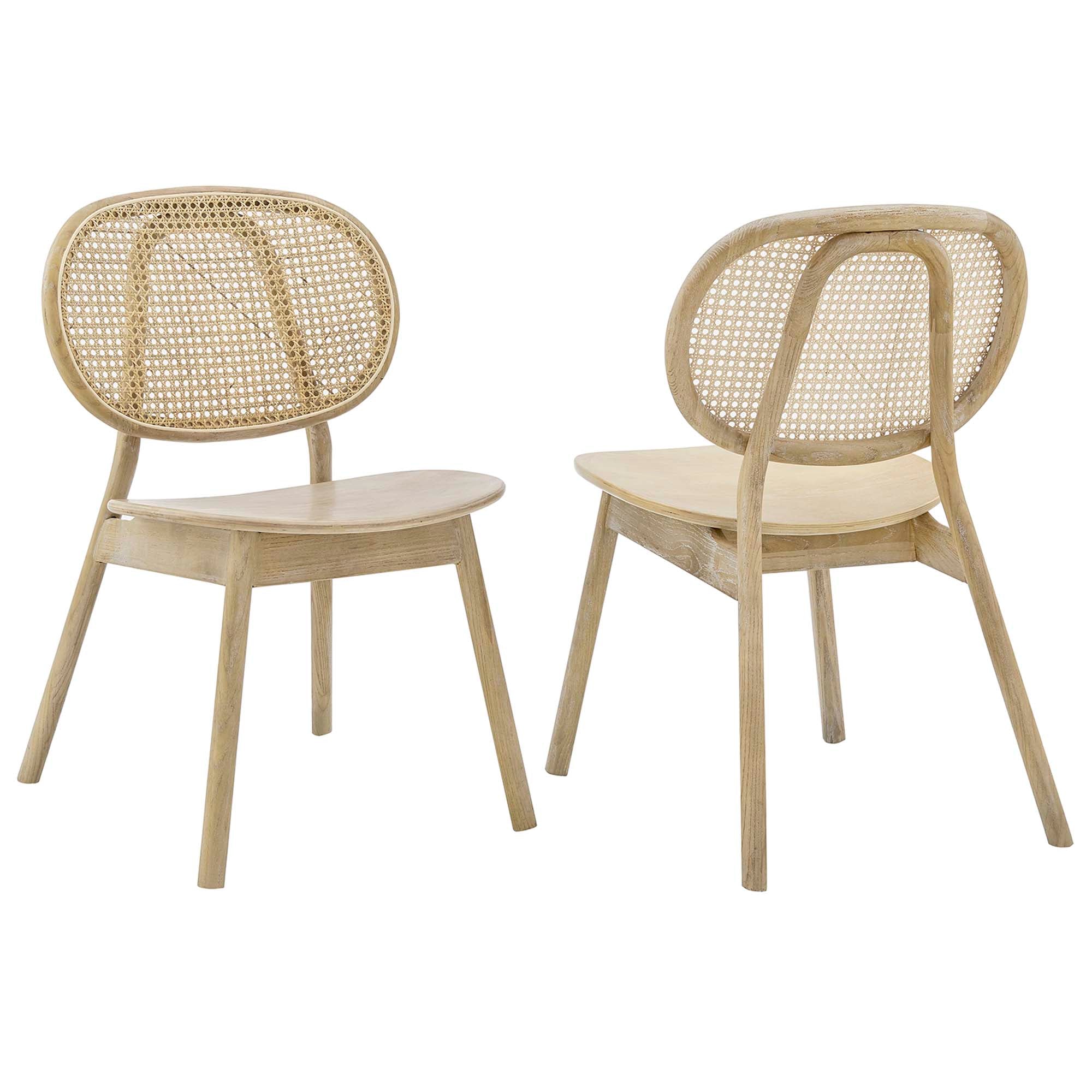 Malina Wood Dining Side Chair Set of 2 - Gray