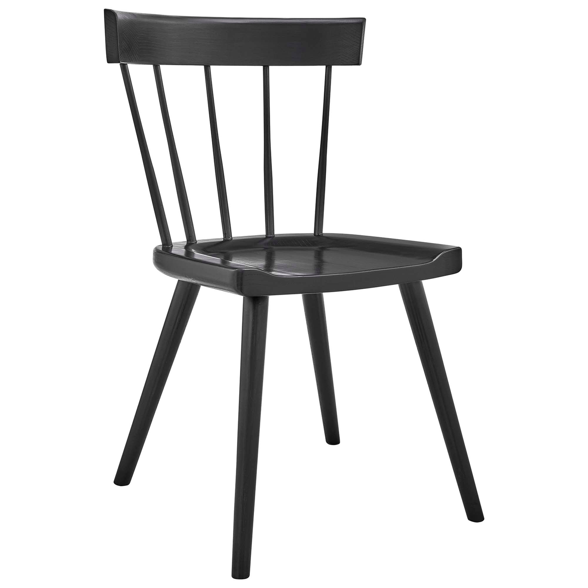 Sutter Wood Dining Side Chair Set of 2 - White