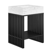 Gridiron 24" Bathroom Vanity - White Black