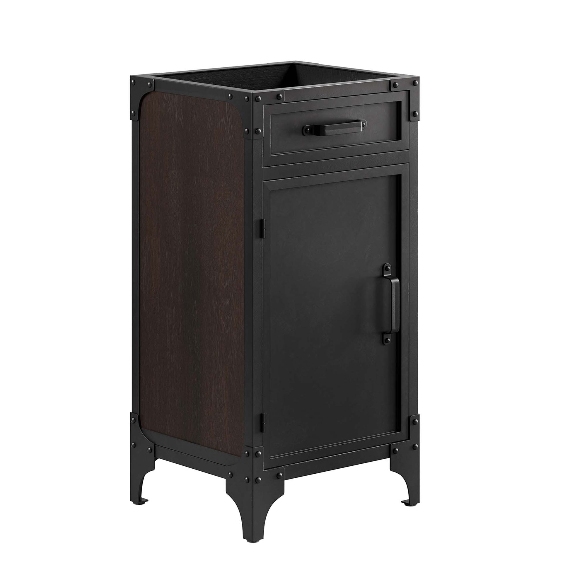 Steamforge Bathroom Cabinet Basin Not Included - Black Walnut