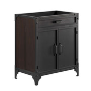 Steamforge 30" Bathroom Vanity Cabinet (Sink Basin Not Included) - Black Walnut