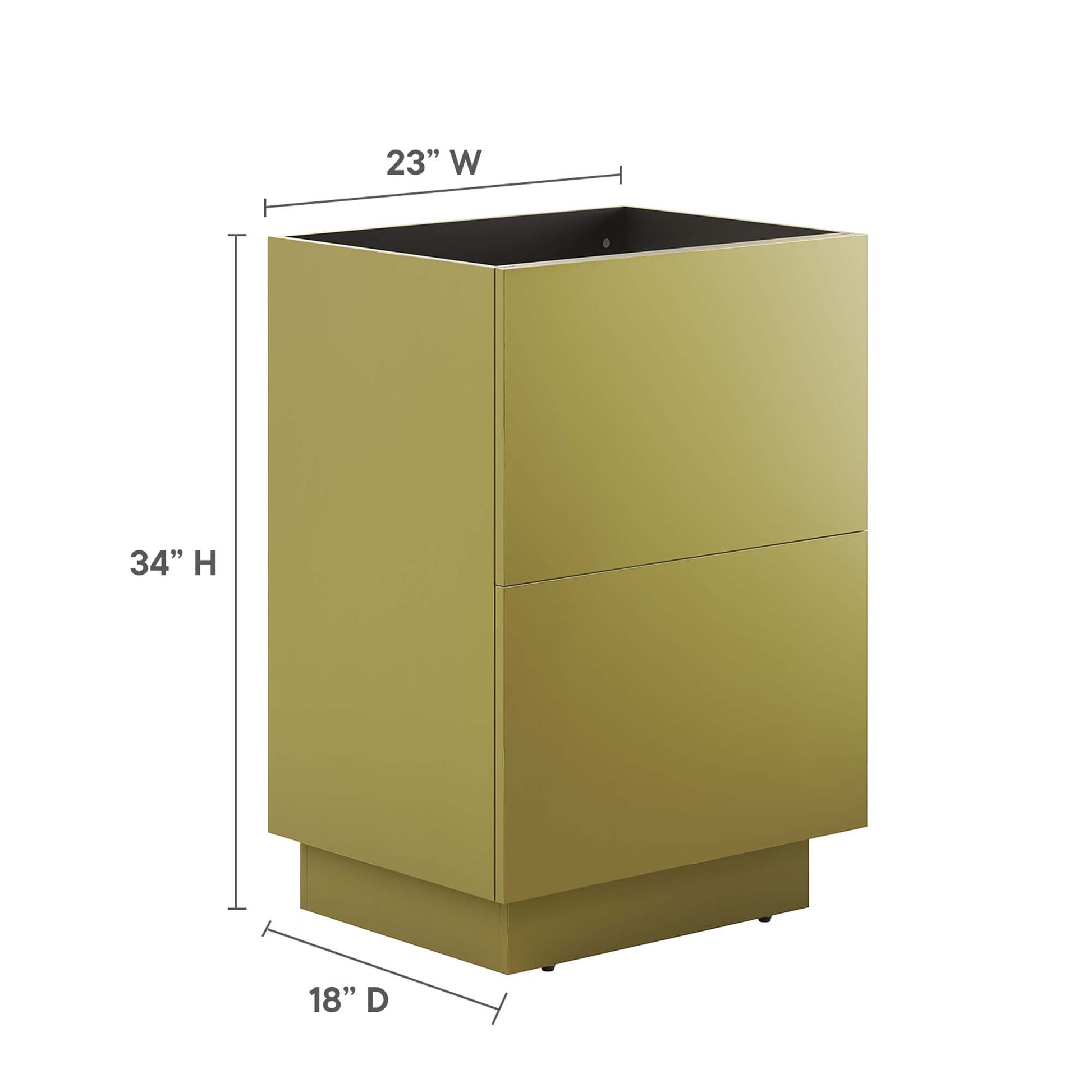 Quantum 24" Bathroom Vanity Cabinet (Sink Basin Not Included)