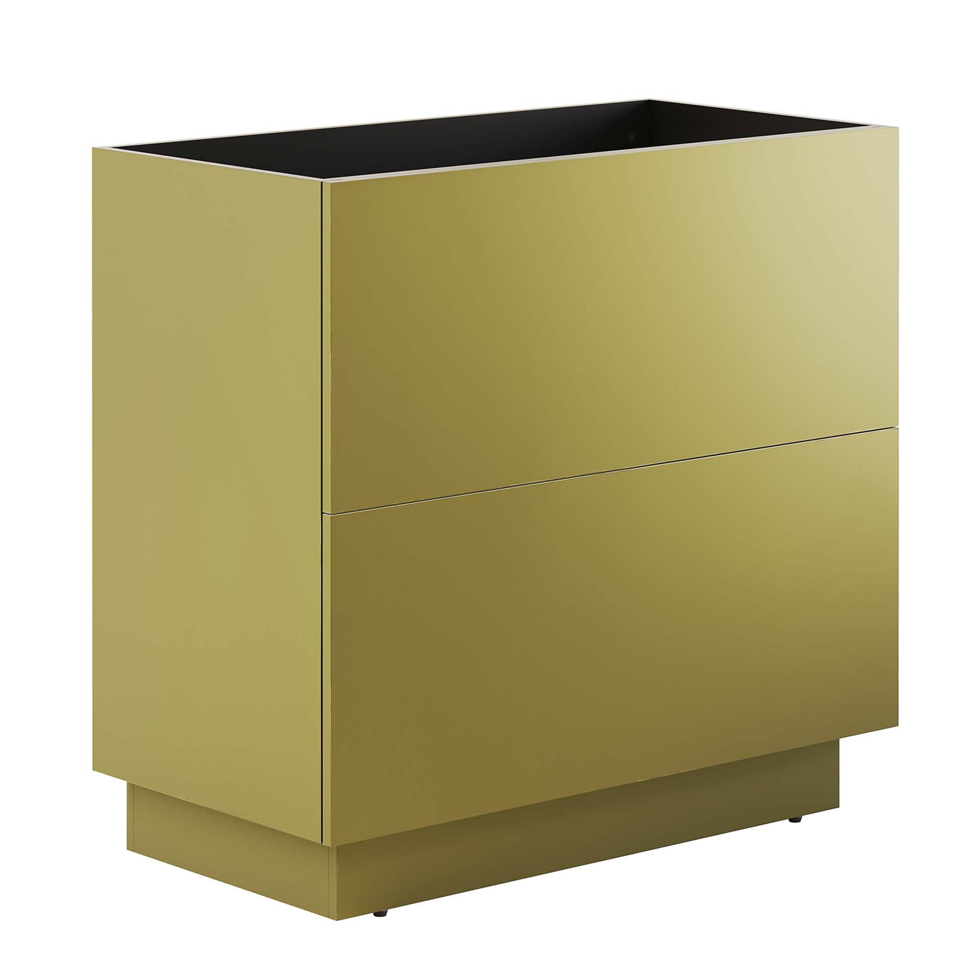Quantum 36" Bathroom Vanity Cabinet (Sink Basin Not Included) - Gold