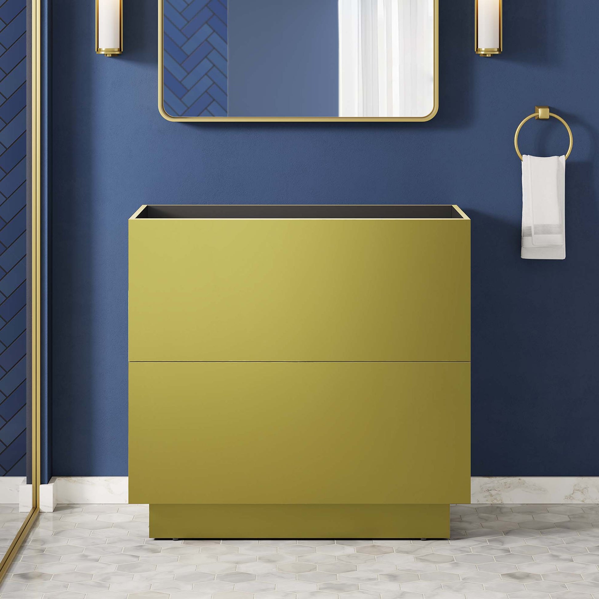 Quantum 36" Bathroom Vanity Cabinet (Sink Basin Not Included)