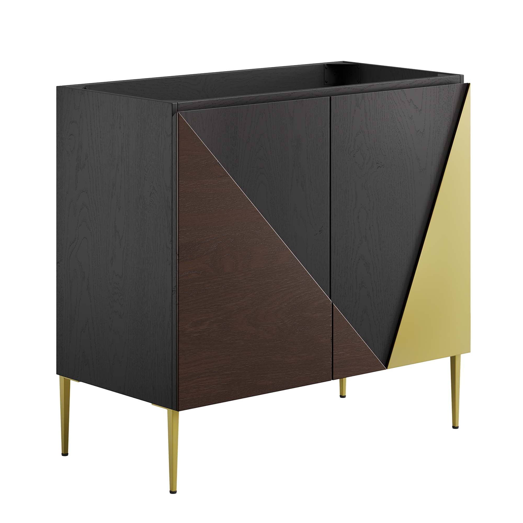 Alchemist 36" Bathroom Vanity Cabinet (Sink Basin Not Included) - Black Gold