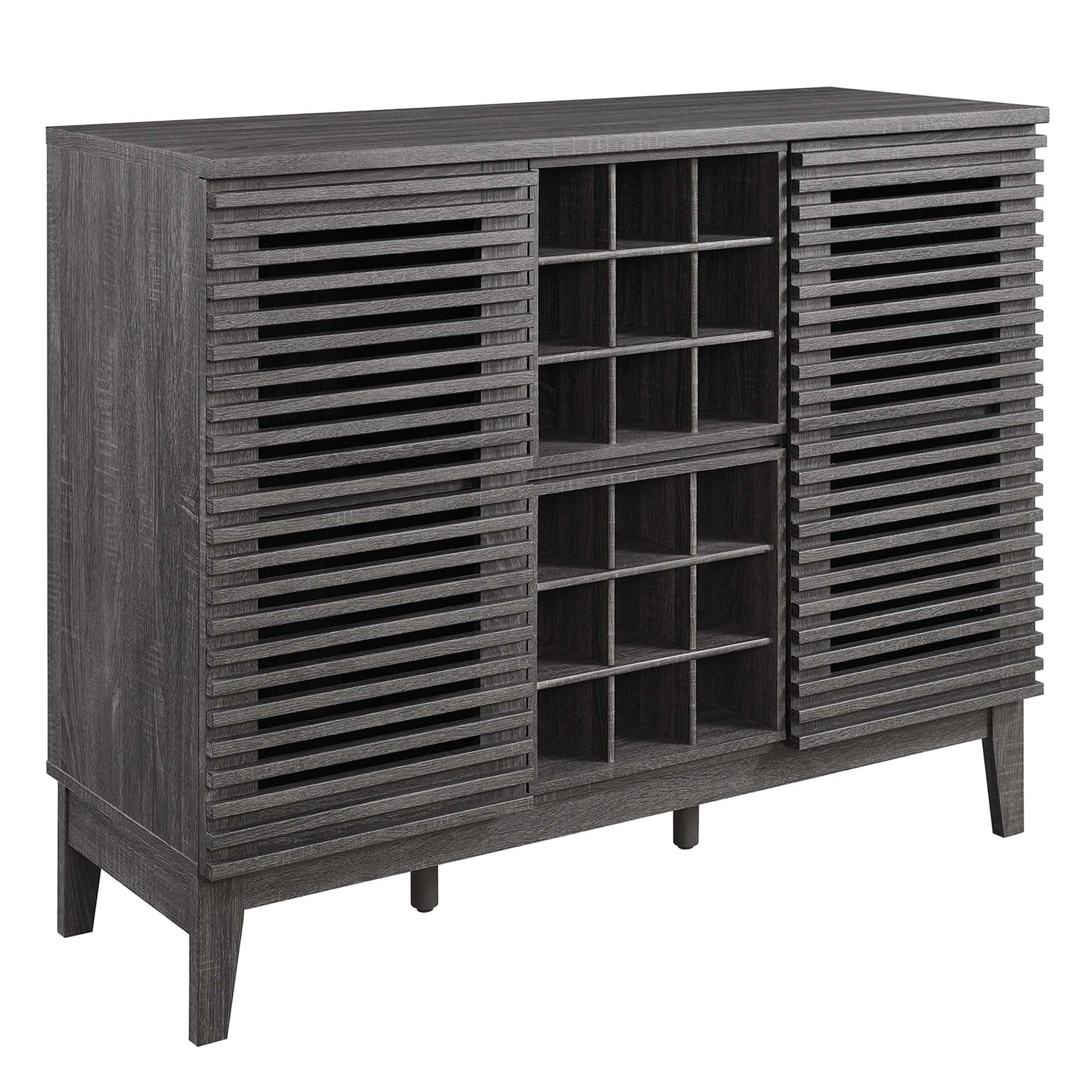 Render Bar Cabinet - Charcoal