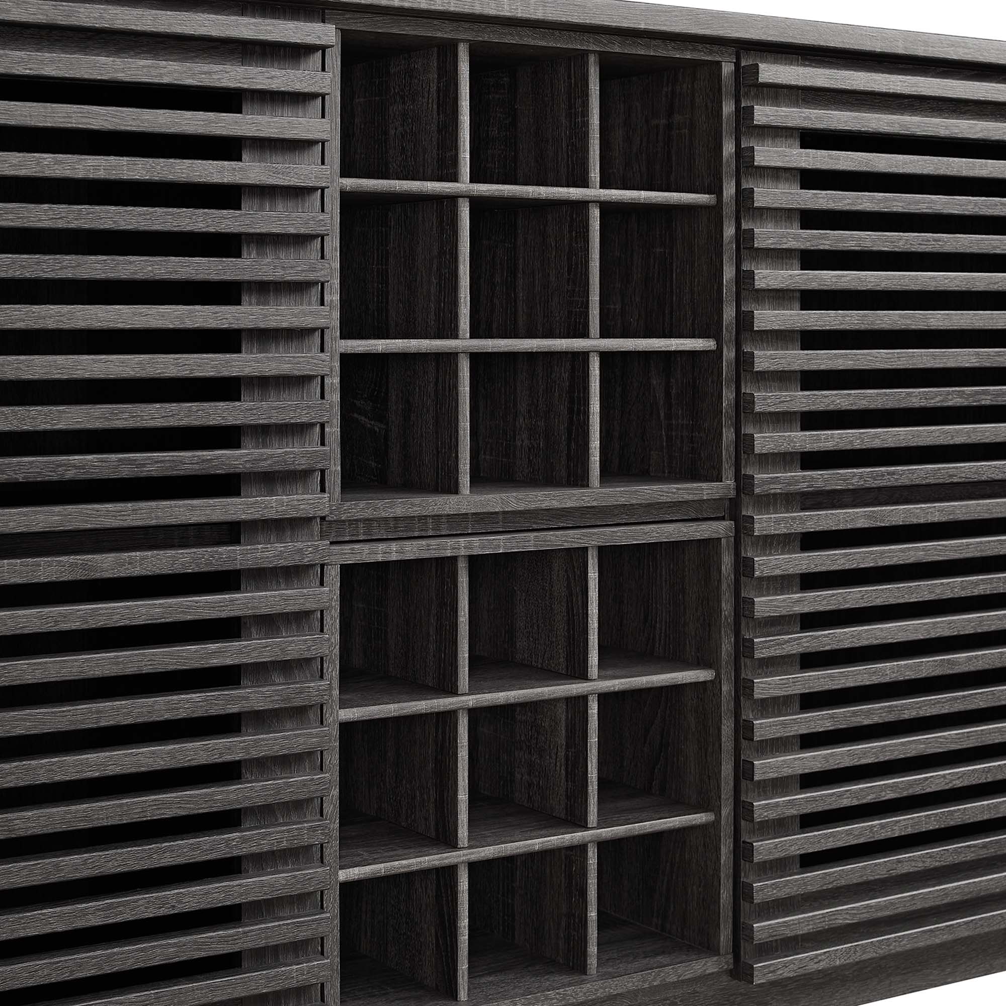 Render Bar Cabinet - Walnut