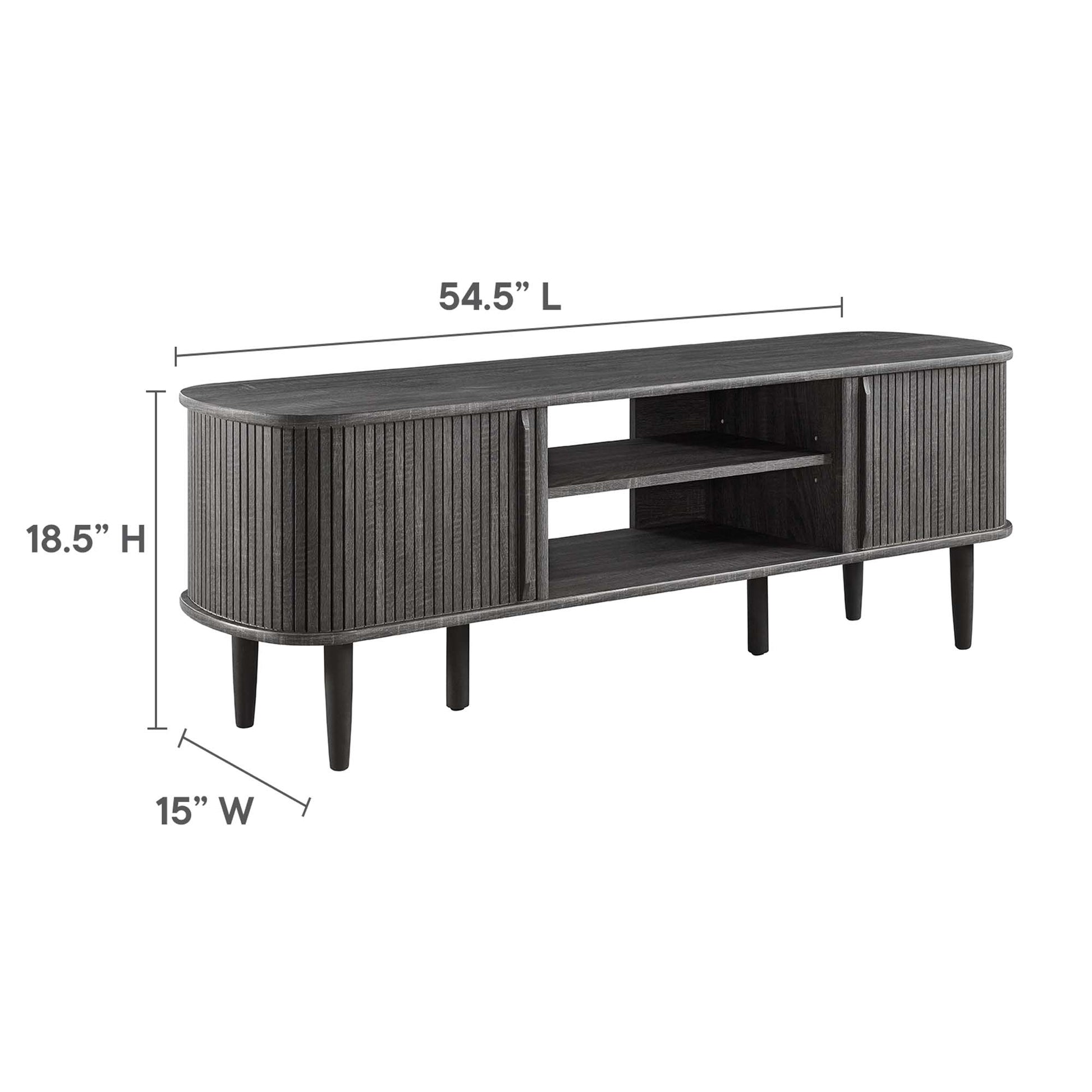 Contour 55" TV Stand - Oak