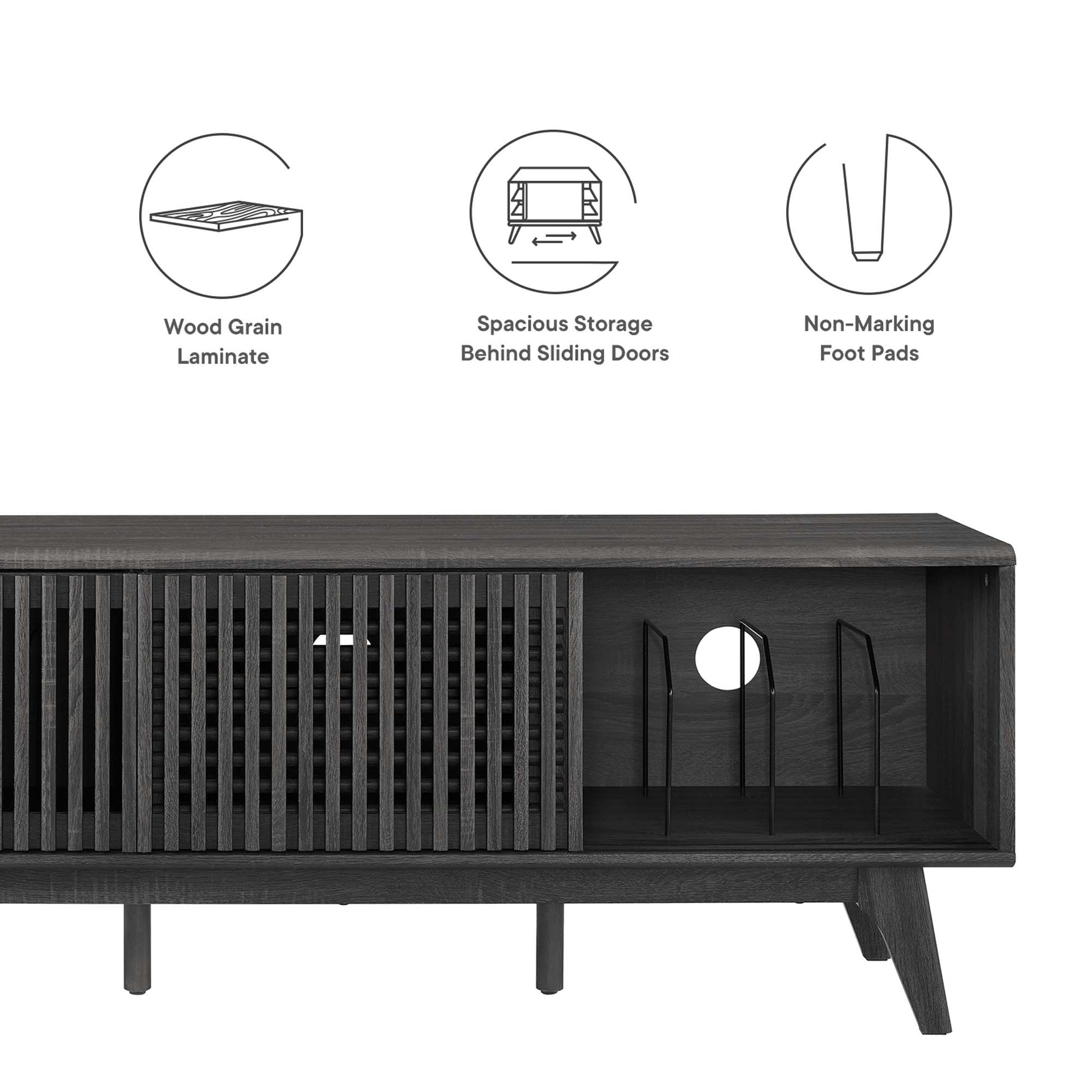 Iterate 59" TV Stand - Walnut