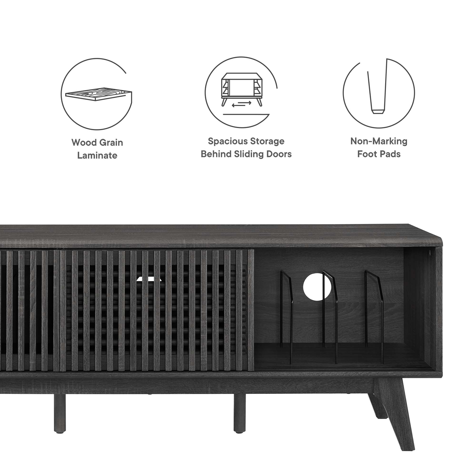 Iterate 59" TV Stand - Walnut