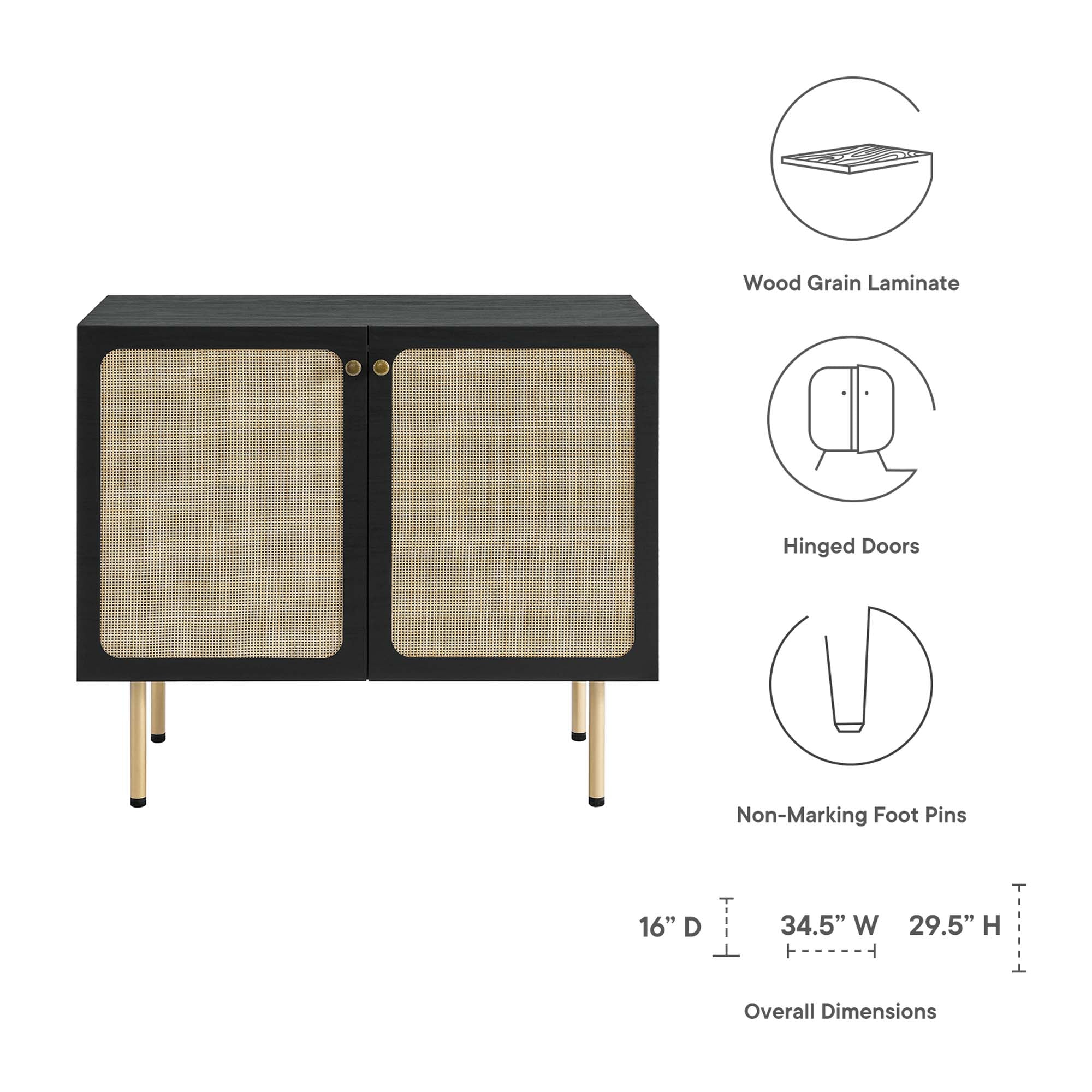 Chaucer Accent Cabinet - Oak