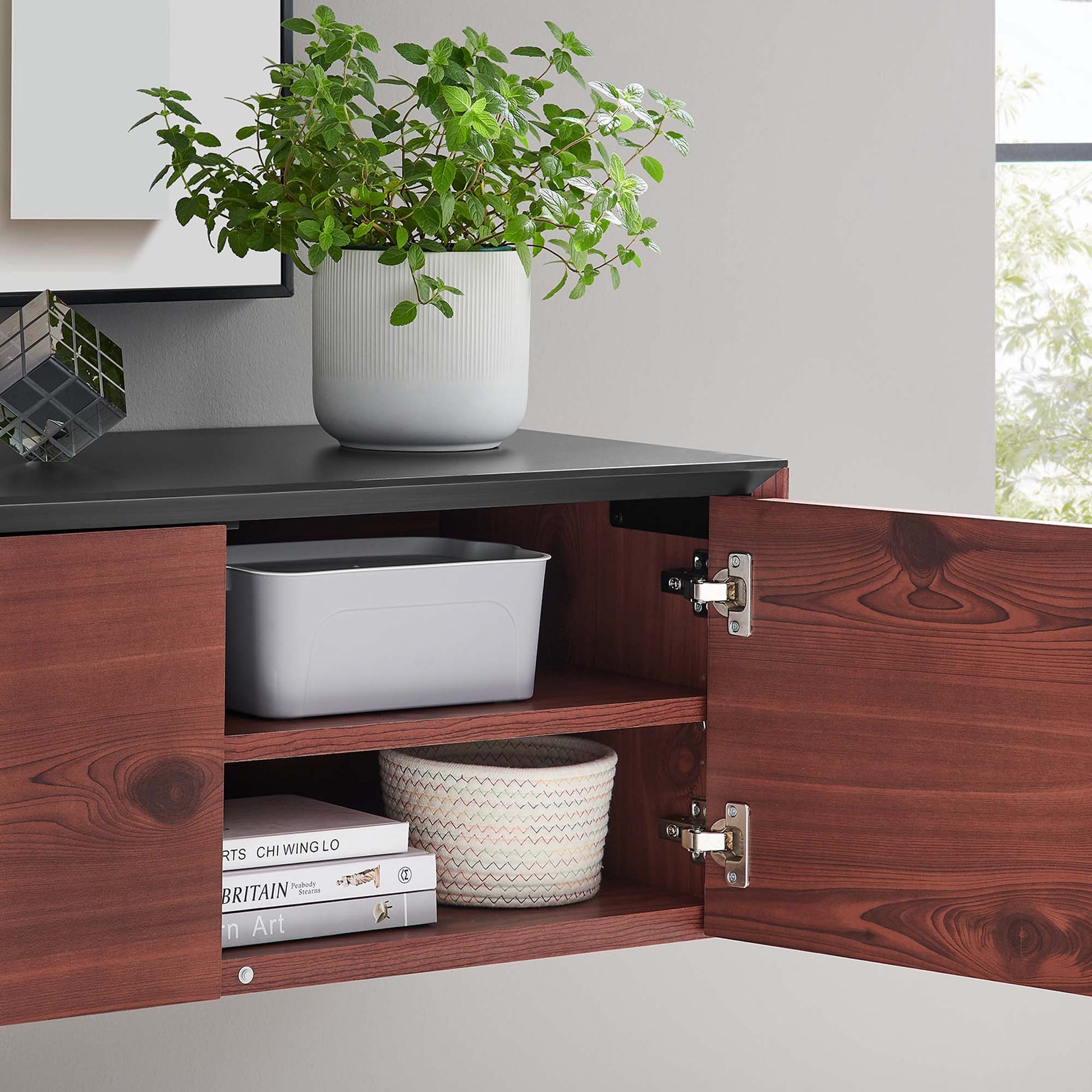 Kinetic Wall-Mount Office Storage Cabinet