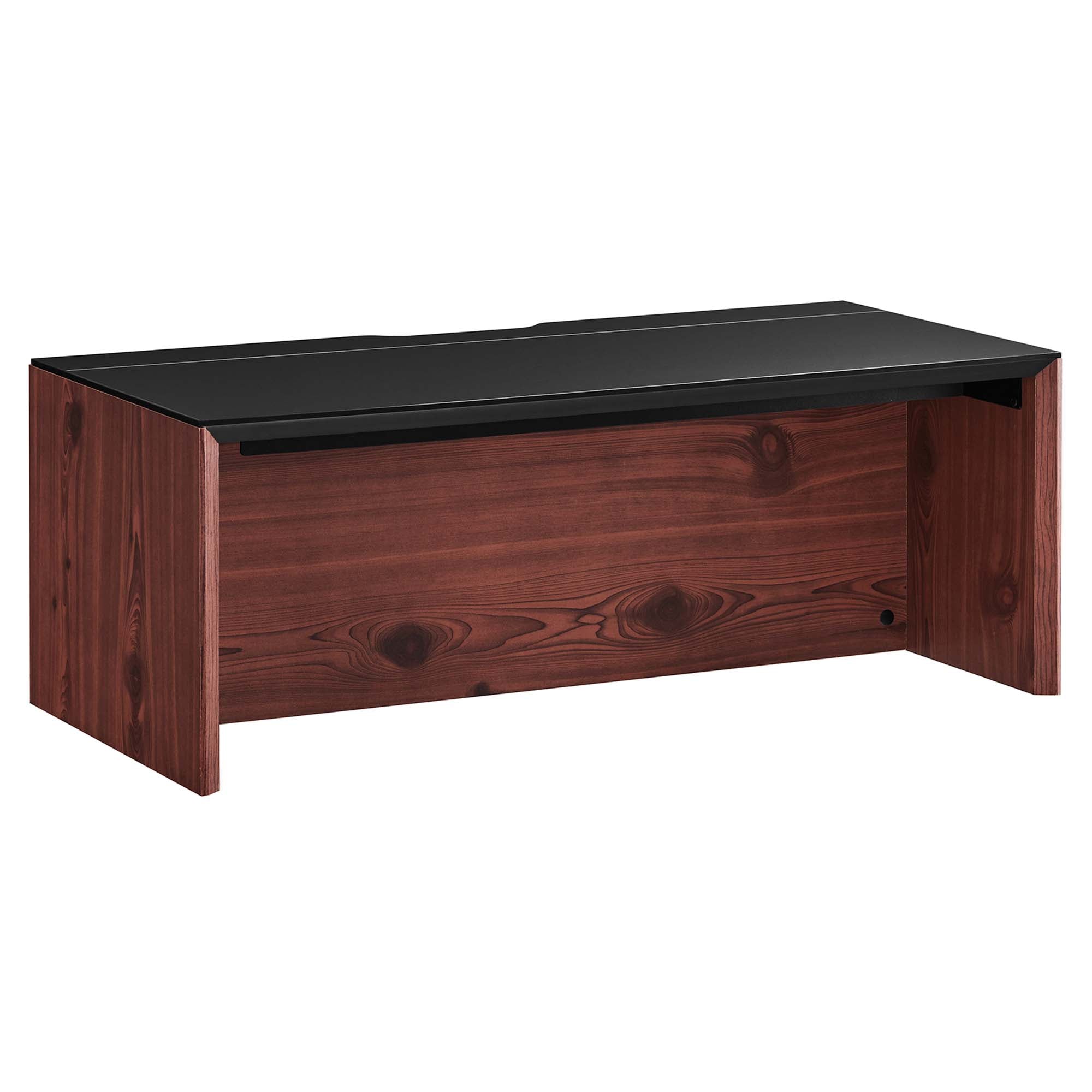 Kinetic 38" Wall-Mount Office Desk - Black Cherry