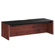 Kinetic 49" Wall-Mount Office Desk - Black Cherry