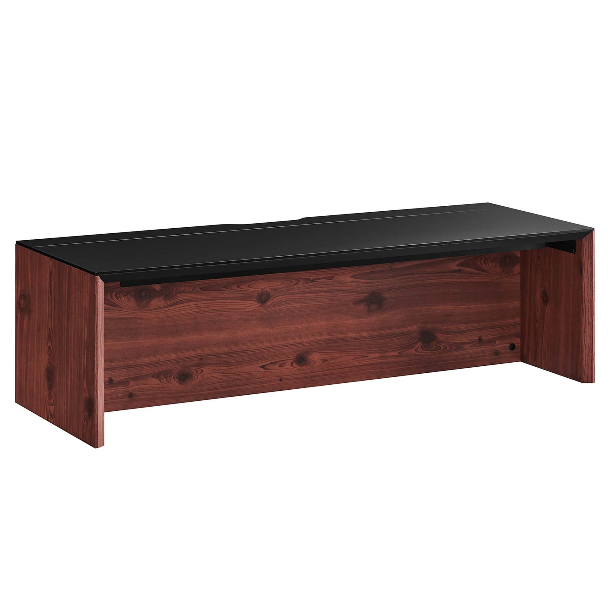 Kinetic 49" Wall-Mount Office Desk - Black Cherry
