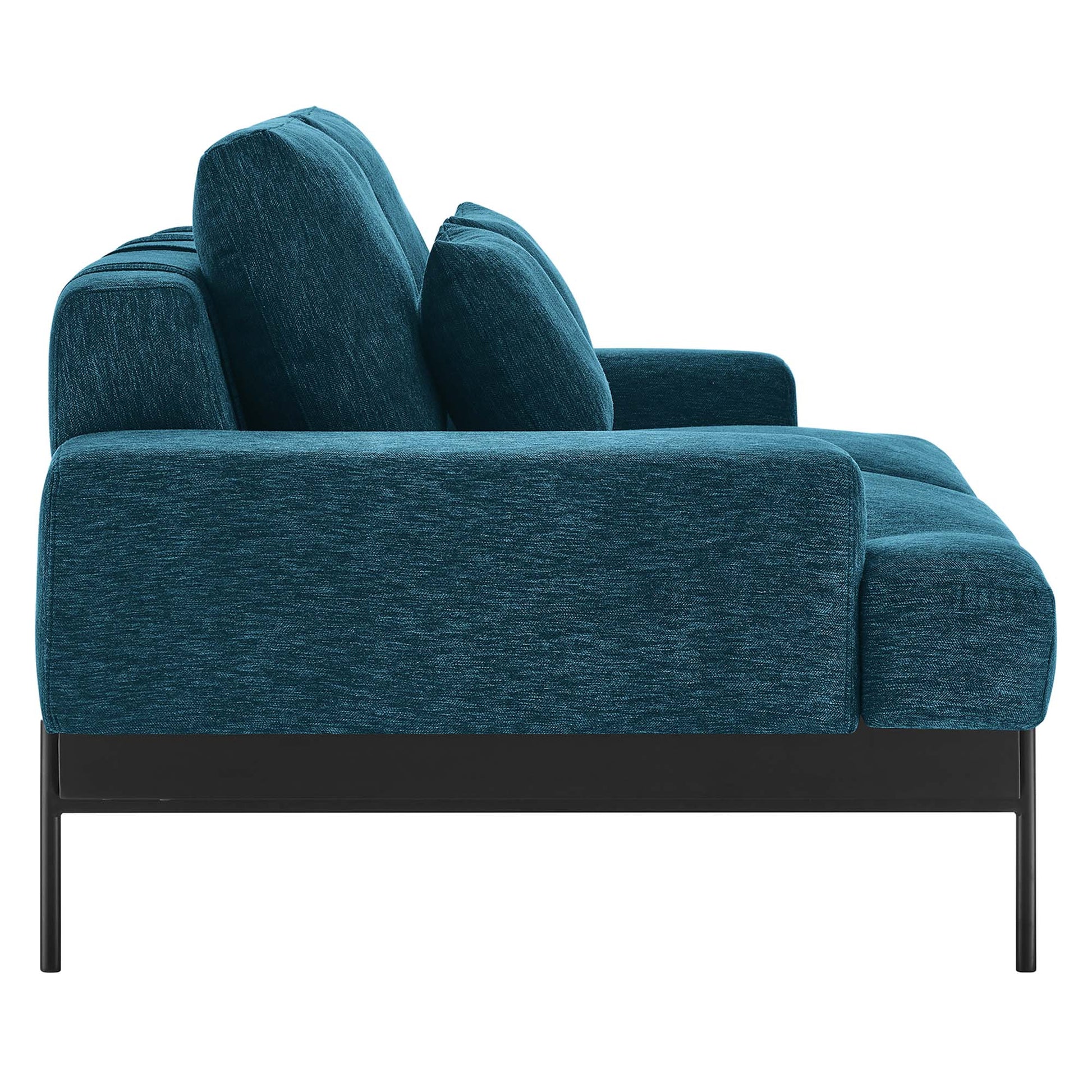 Proximity Upholstered Fabric Loveseat - White
