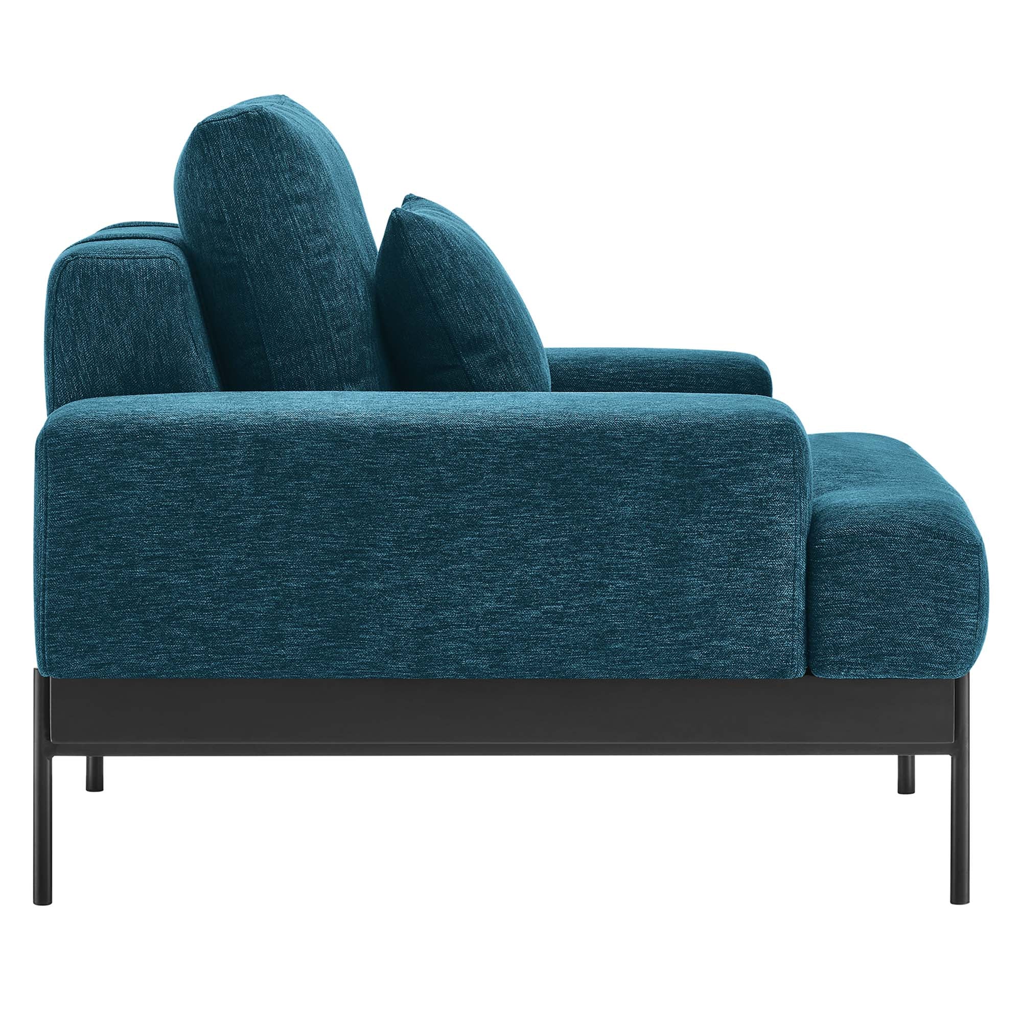 Proximity Upholstered Fabric Armchair - Light Gray