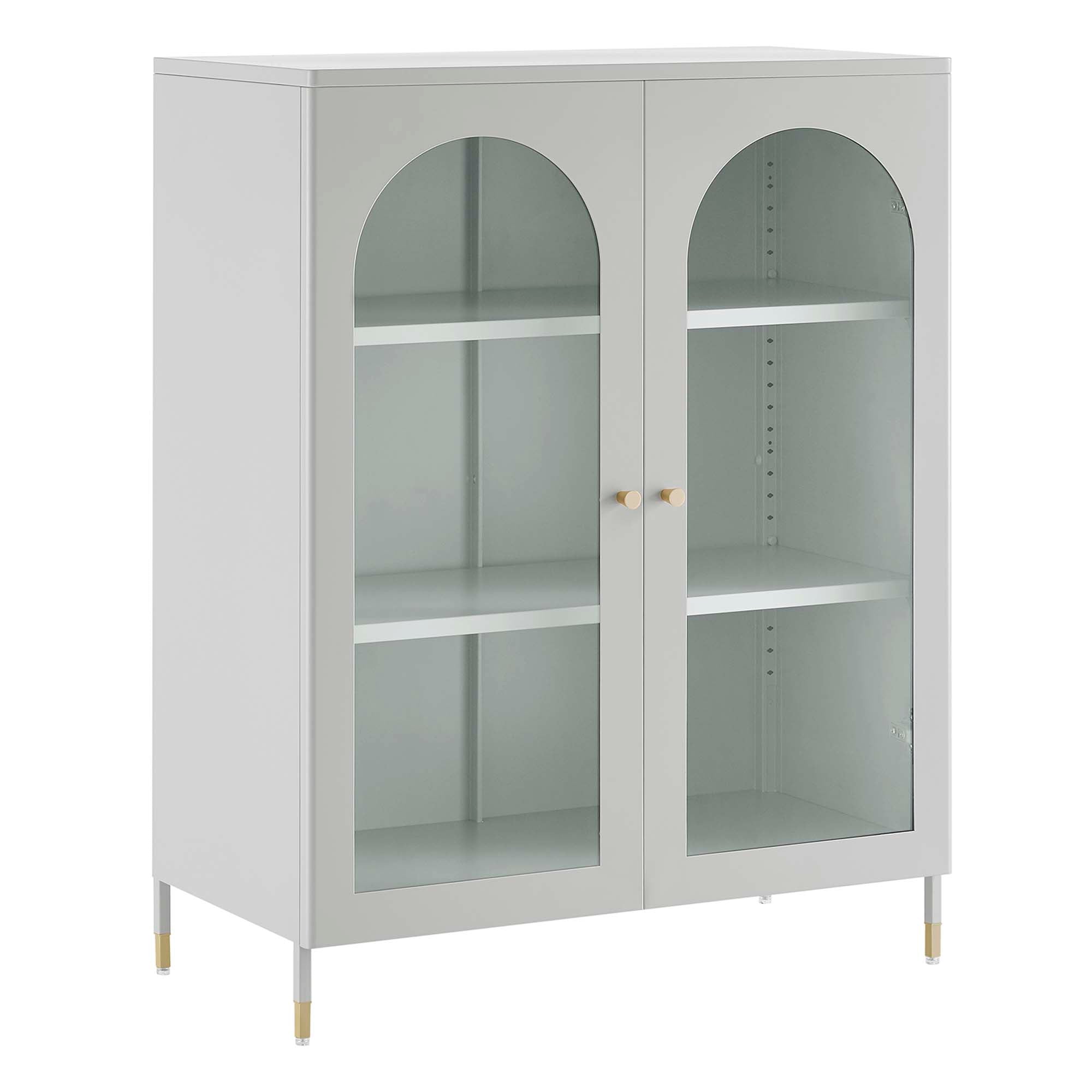 Archway Accent Cabinet - Light Gray