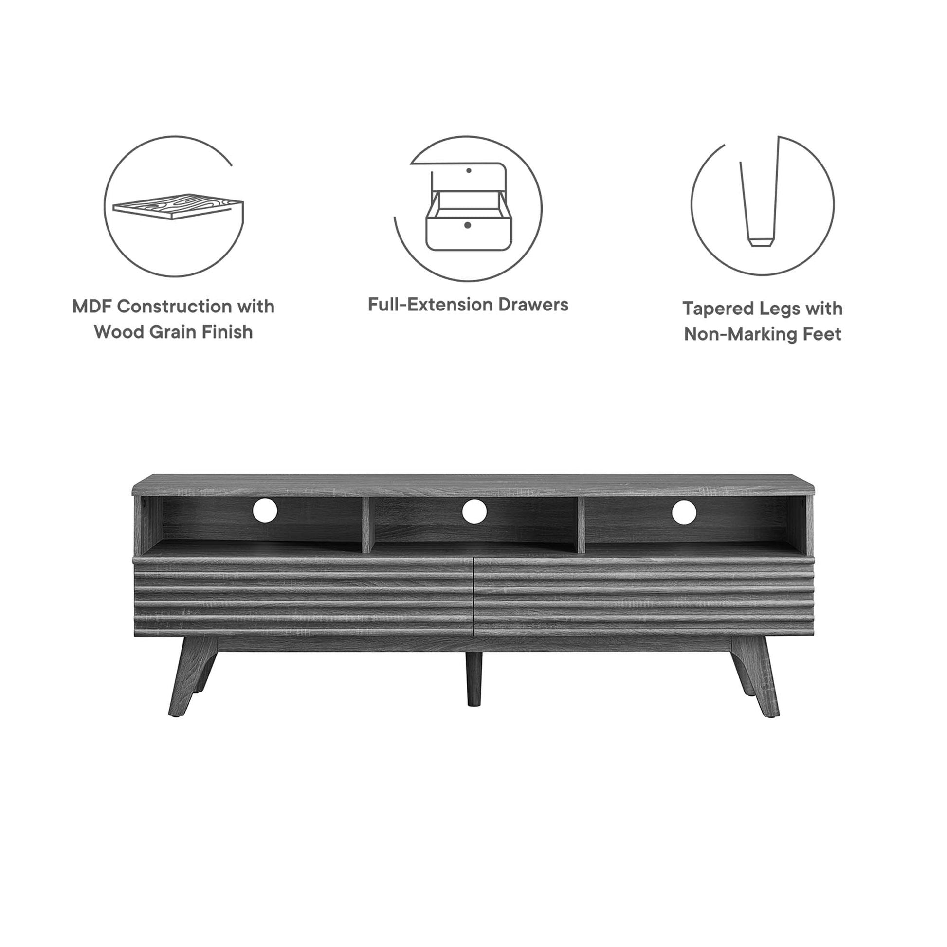 Render 60" TV Stand - Walnut