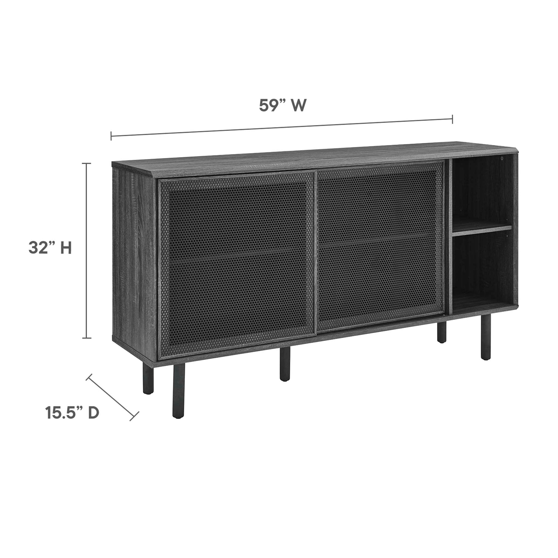 Kurtis 59" Sideboard - Walnut