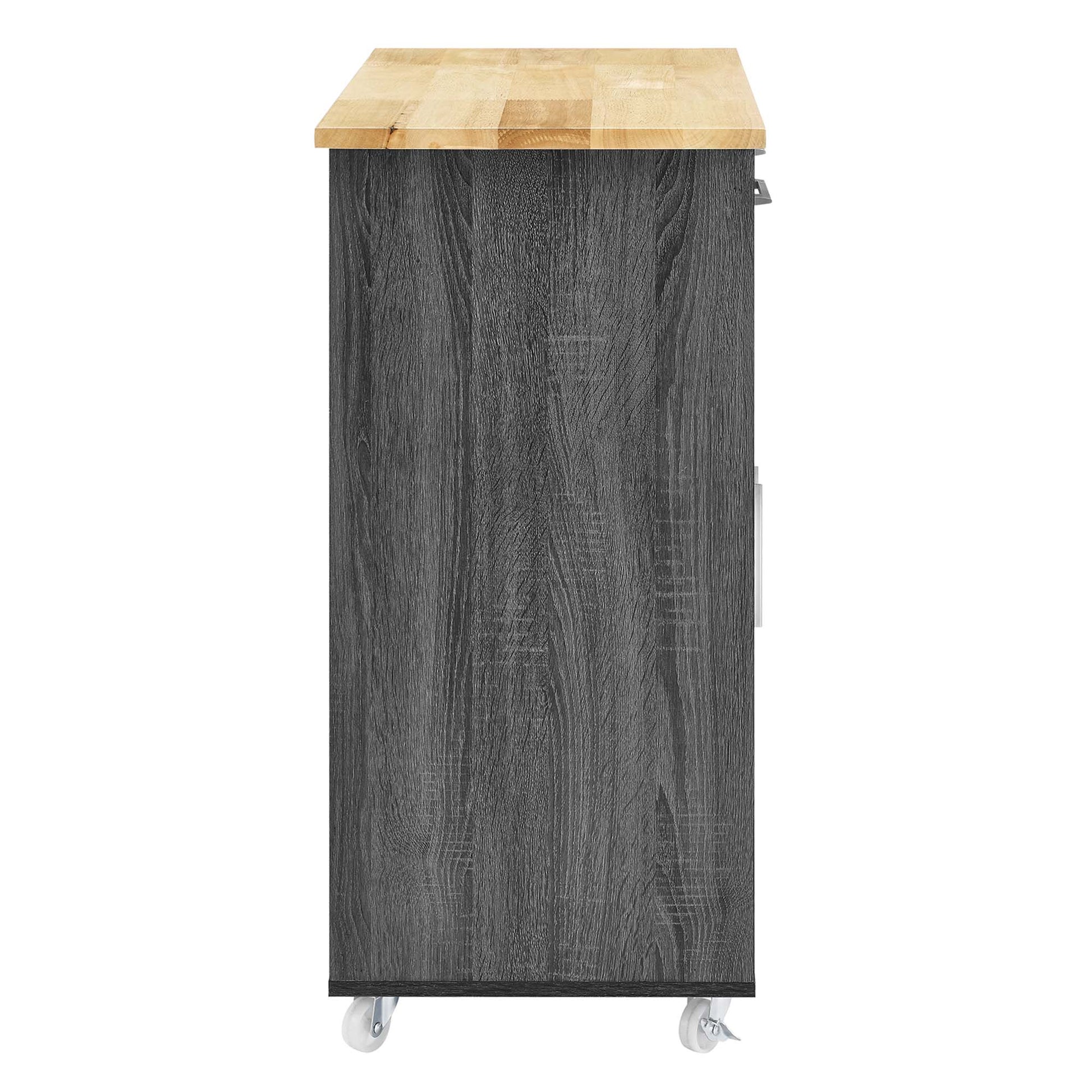 Cuisine Kitchen Cart - White Natural