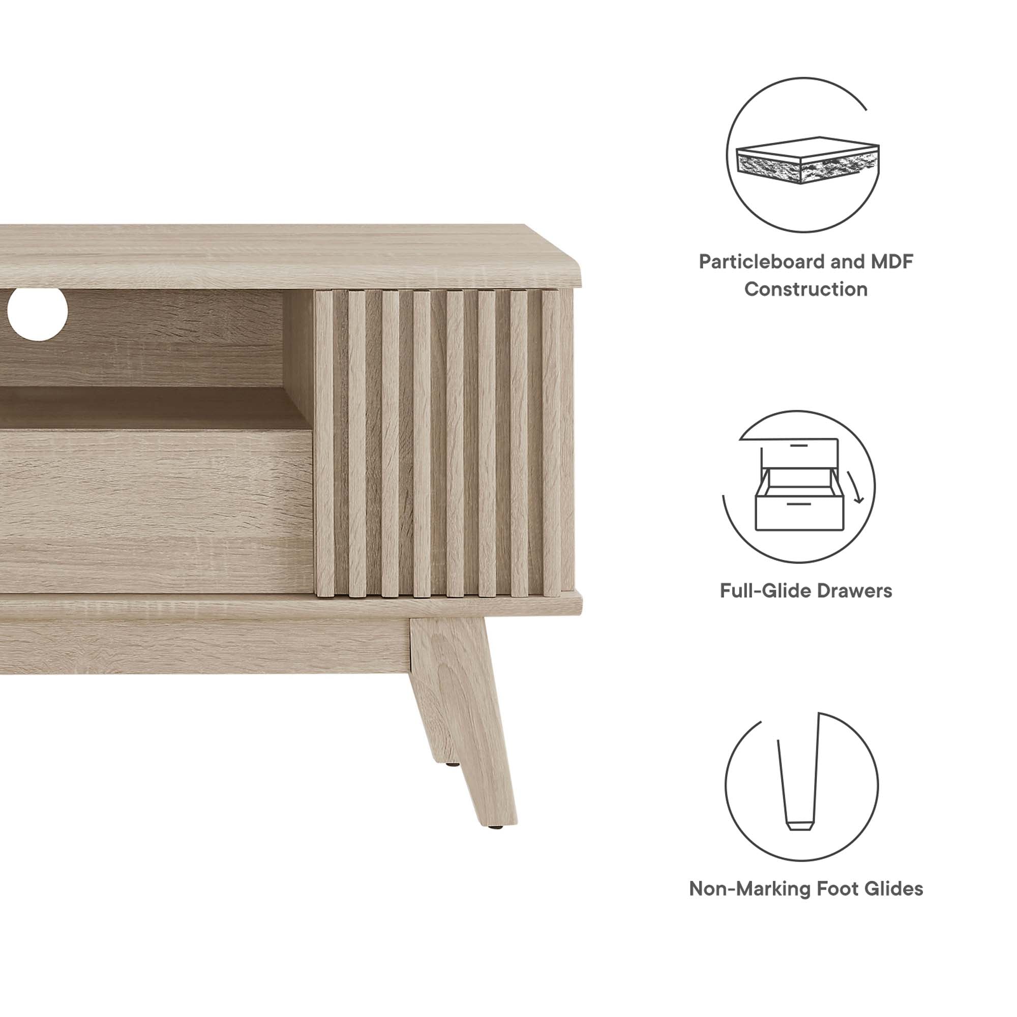 Eudora 60" TV Stand - Walnut