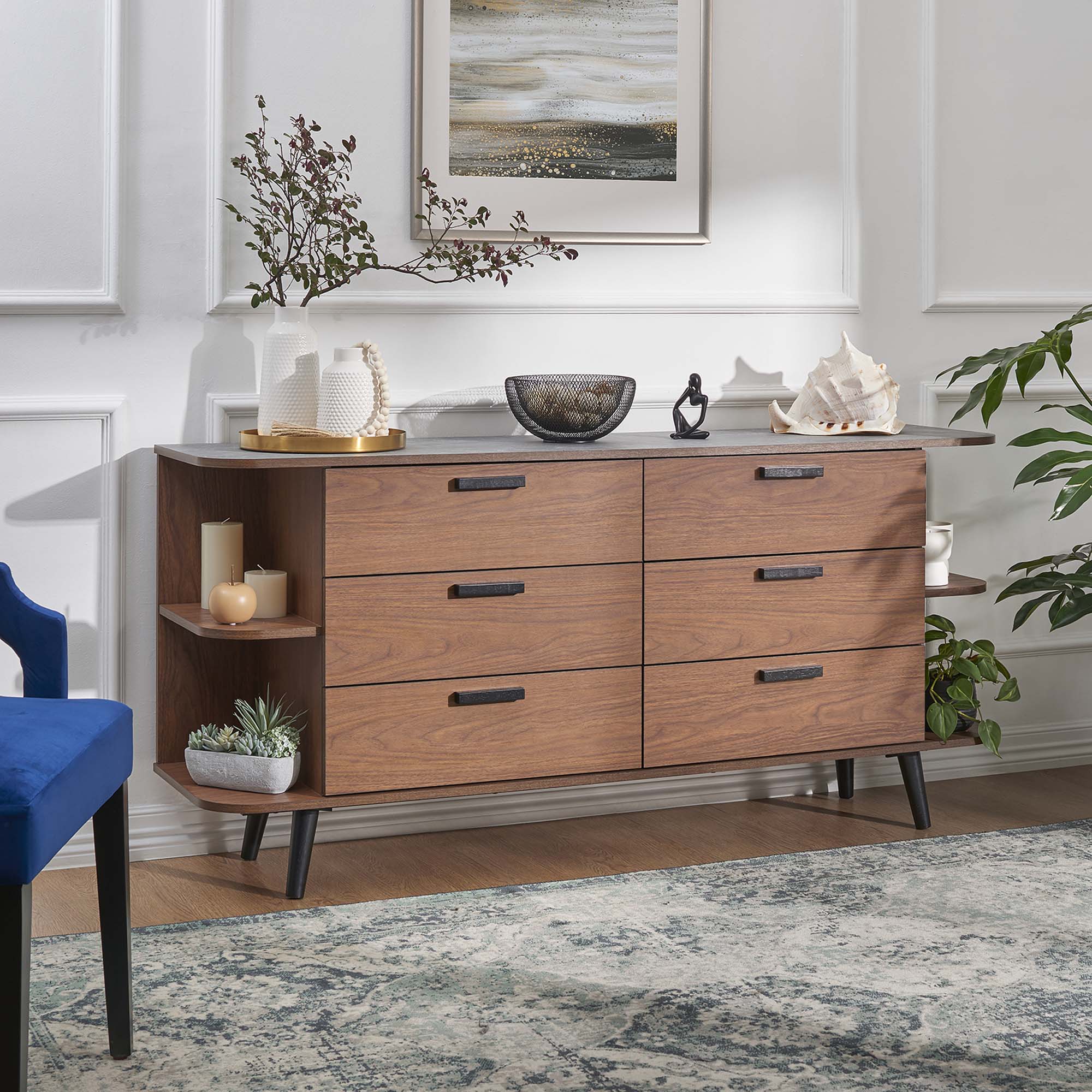 Langston Open Display Storage Sideboard