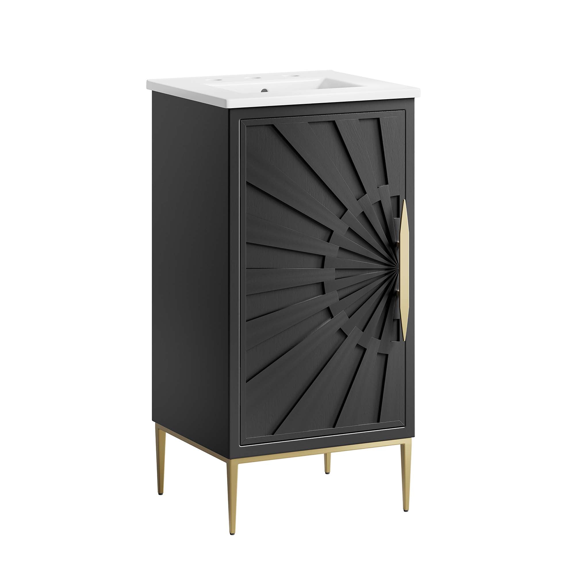 Awaken Bathroom Vanity Basin Included - White Black