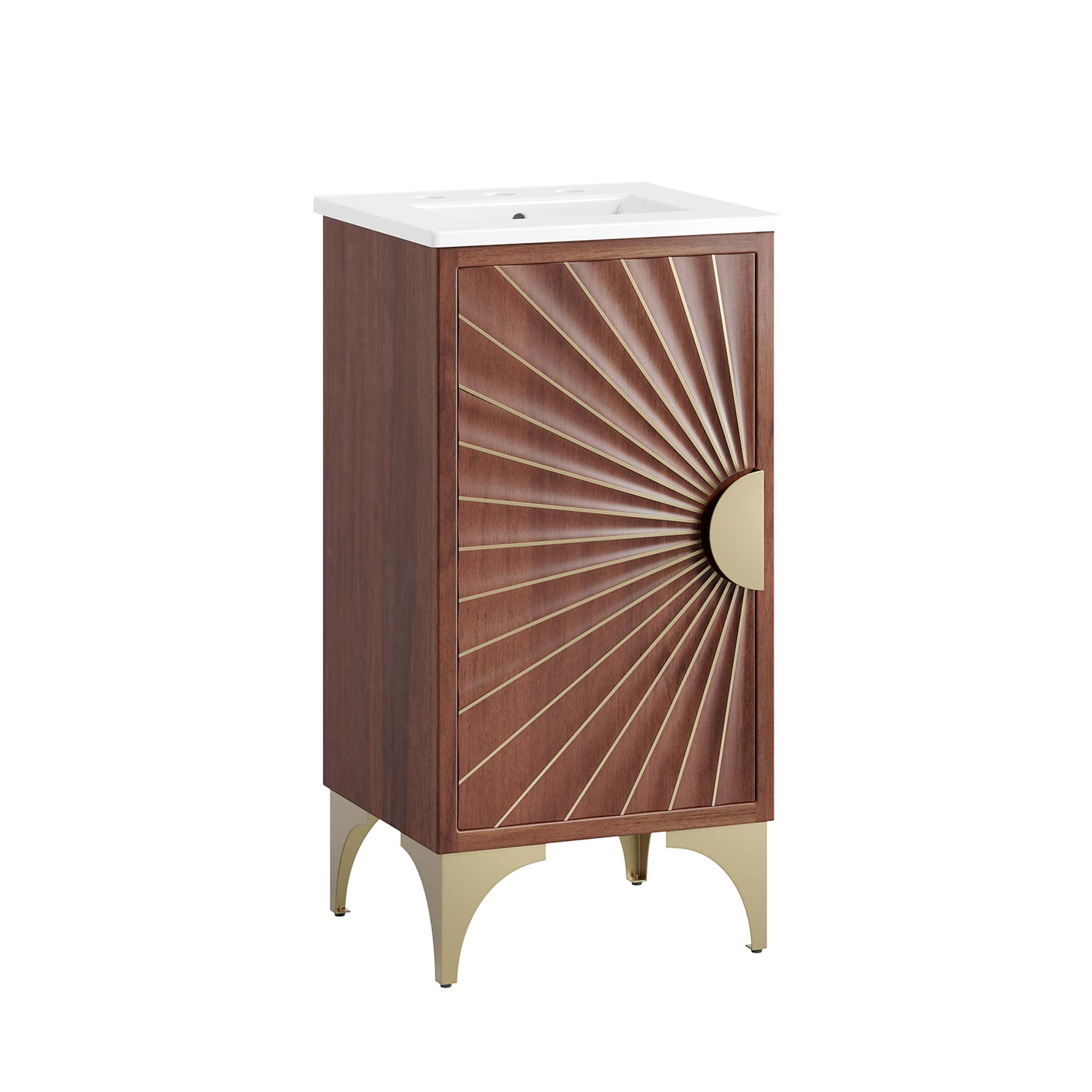 Daylight Bathroom Vanity Basin Included - White Walnut