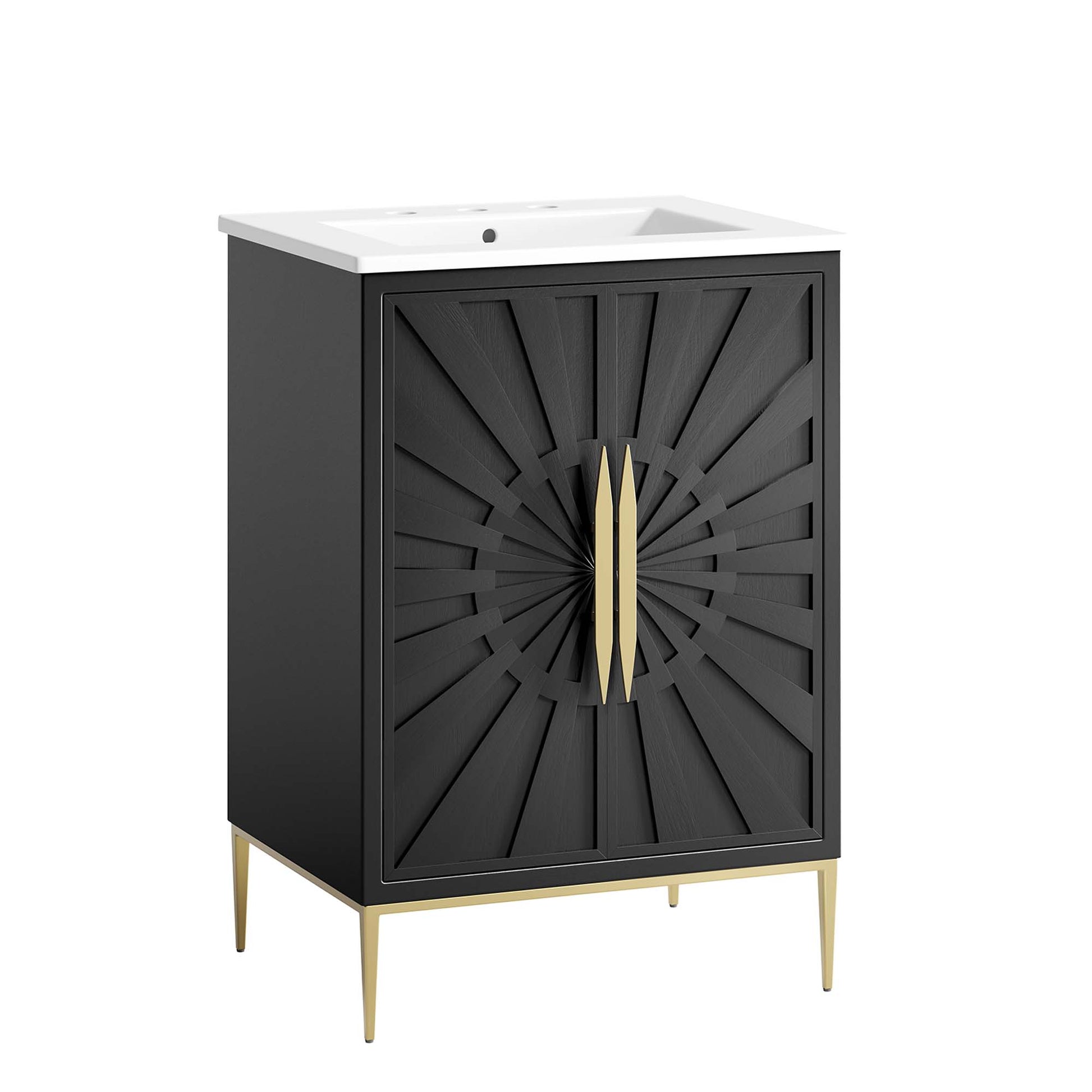 Awaken Bathroom Vanity Basin Included - White Black