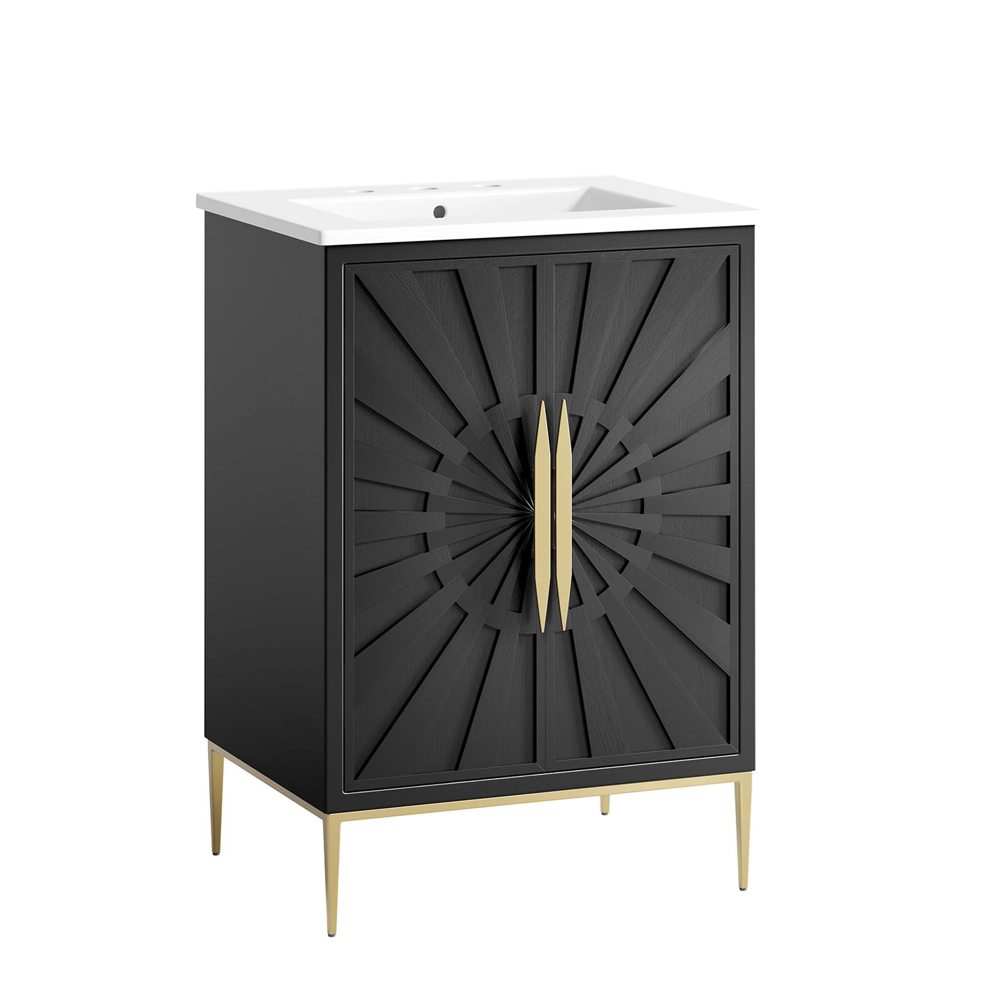 Awaken Bathroom Vanity Basin Included - White Black