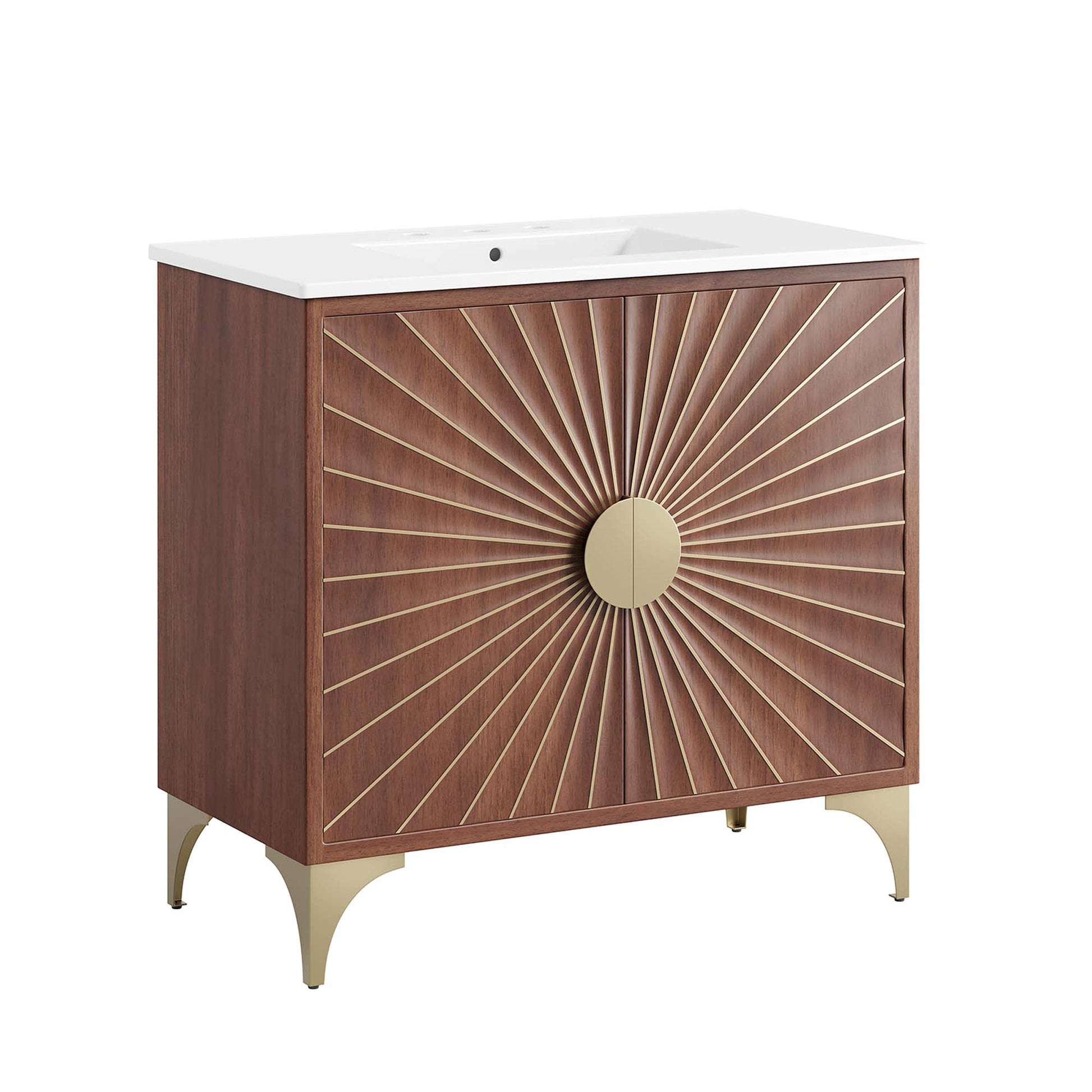 Daylight 36" Bathroom Vanity - White Walnut