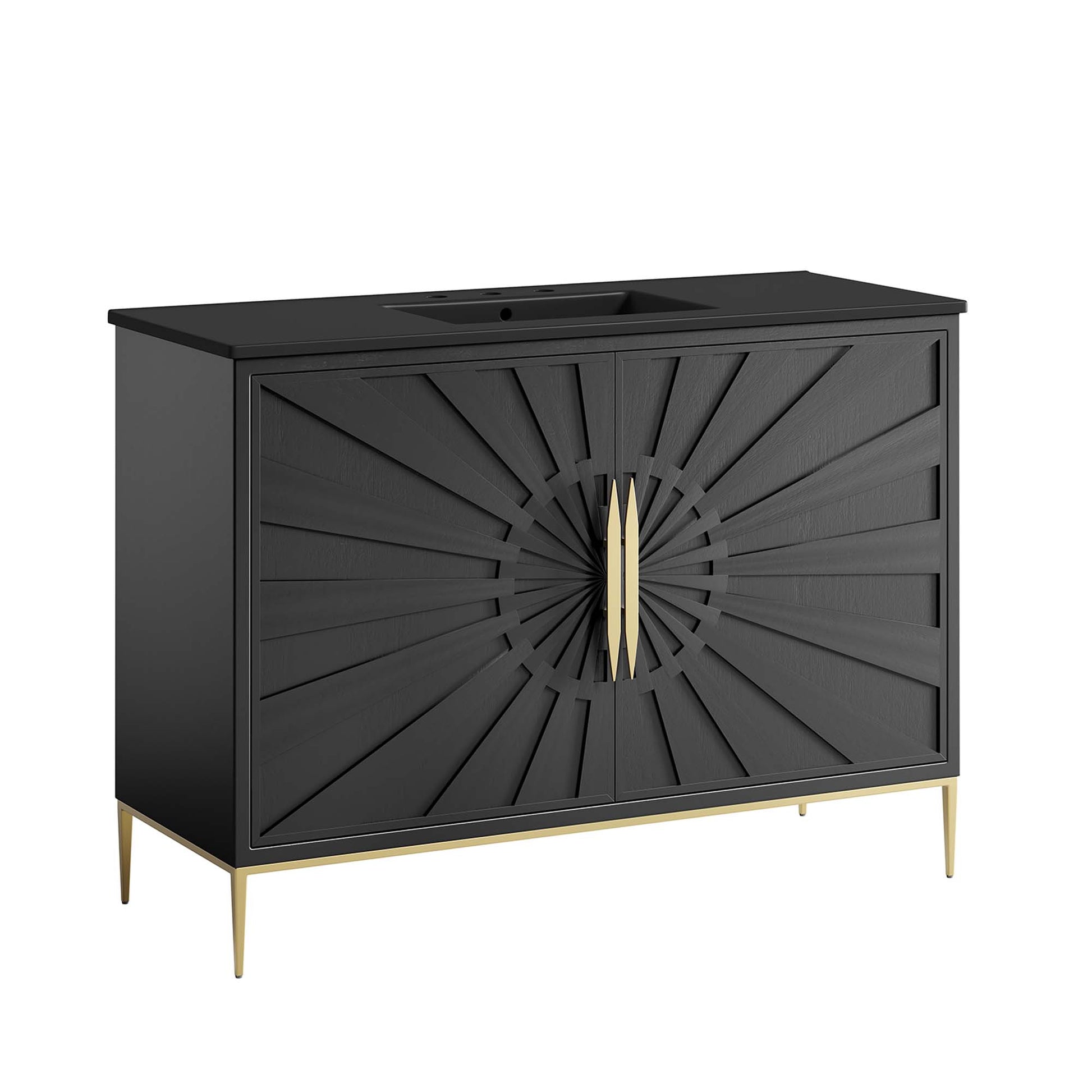 Awaken 48" Bathroom Vanity - Black Black