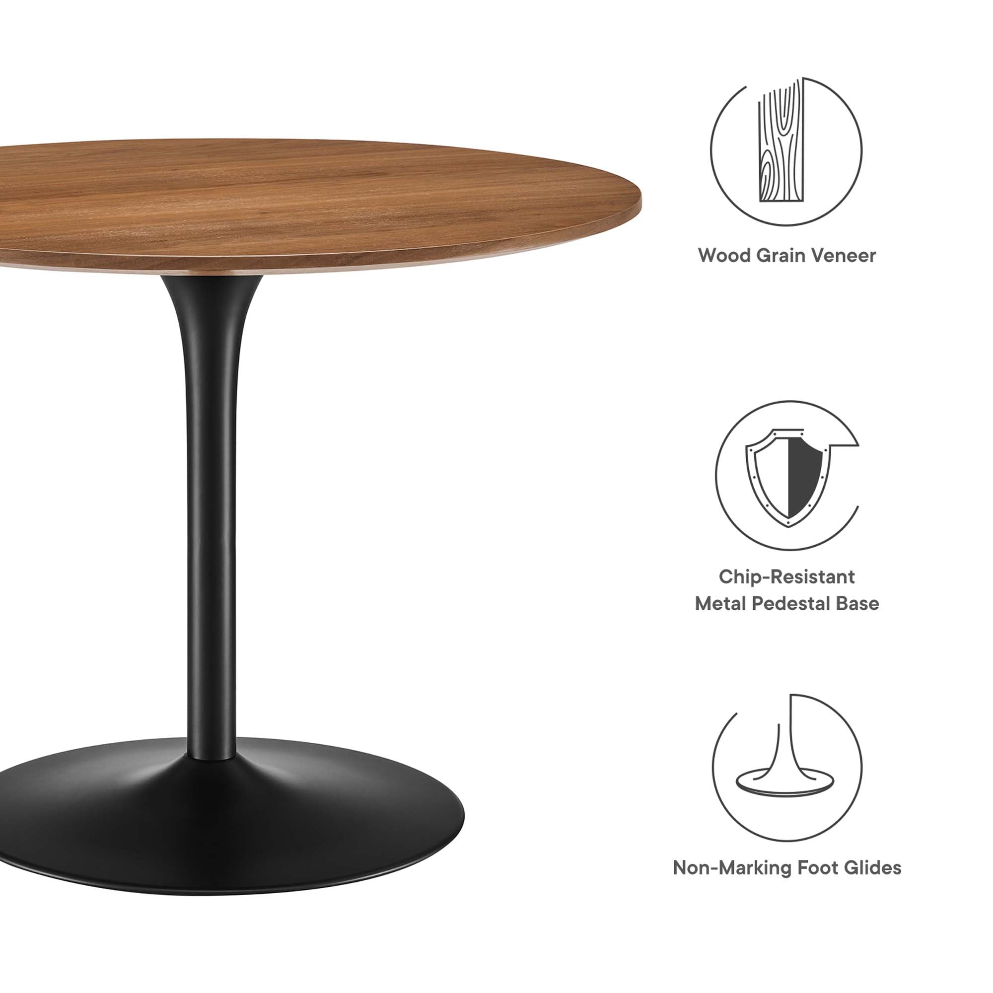 Pursuit 40" Dining Table - Walnut White