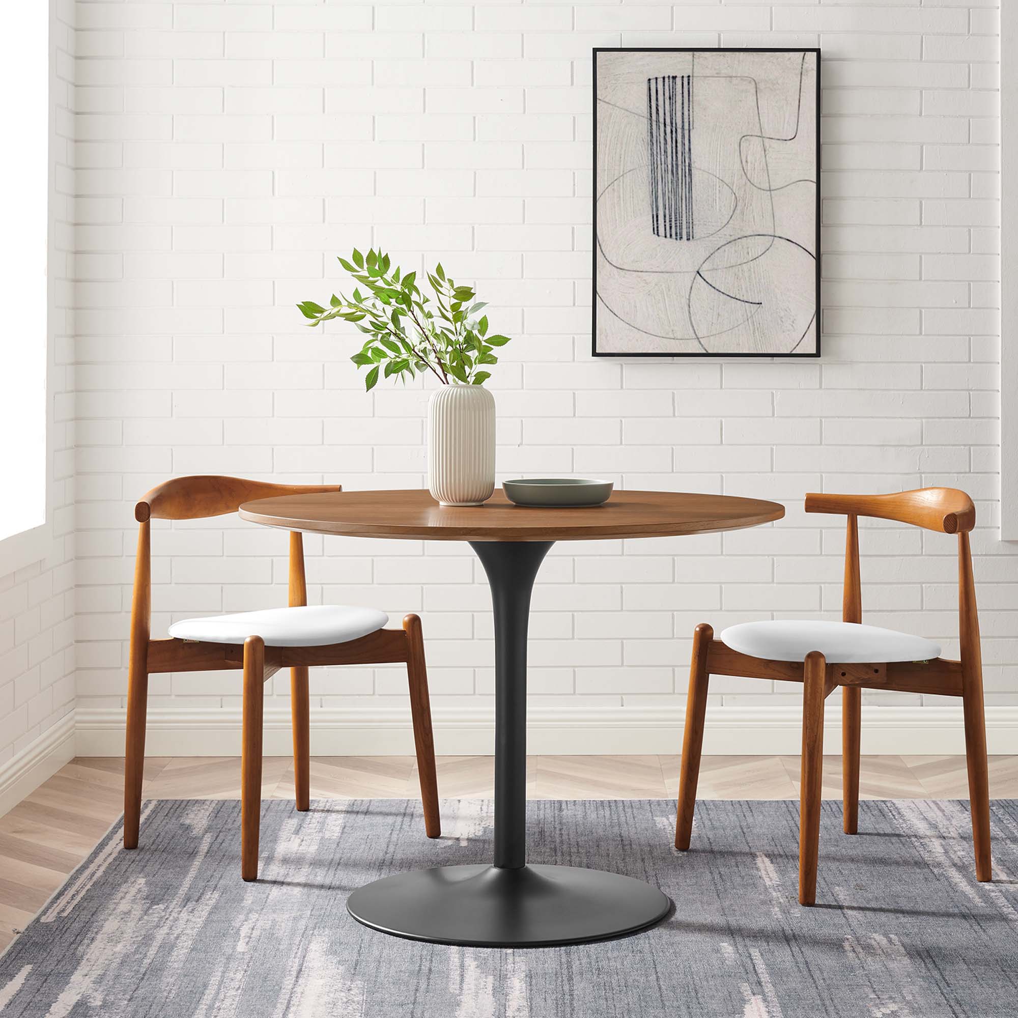 Pursuit 40" Dining Table - White White