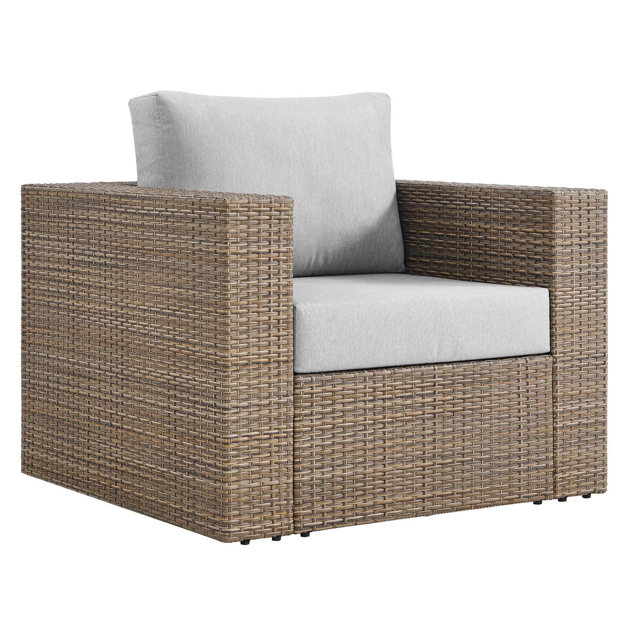 Convene Outdoor Patio Armchair - Cappuccino Gray