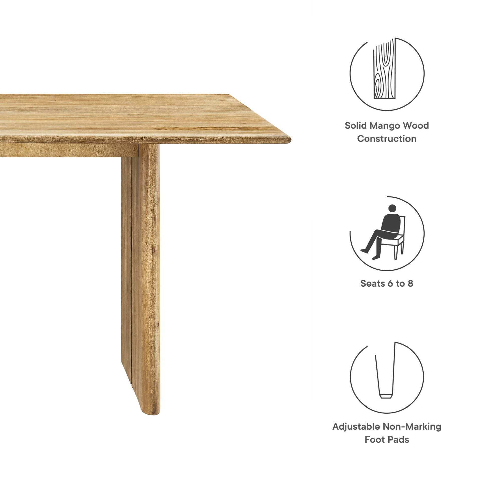 Amistad 72" Dining Table - Walnut