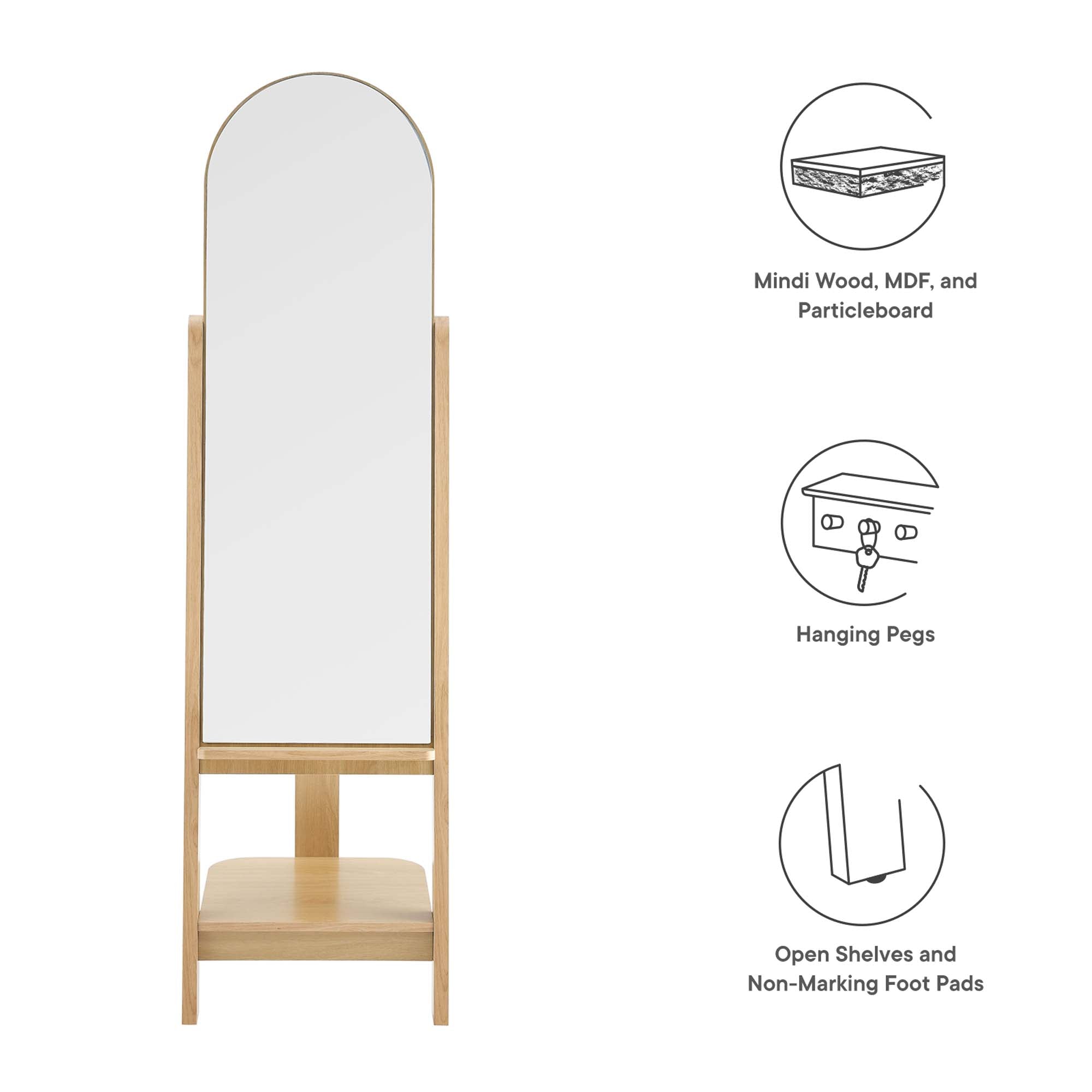 Ascend Standing Mirror | Modway Furniture | ZIN Home – zinhome
