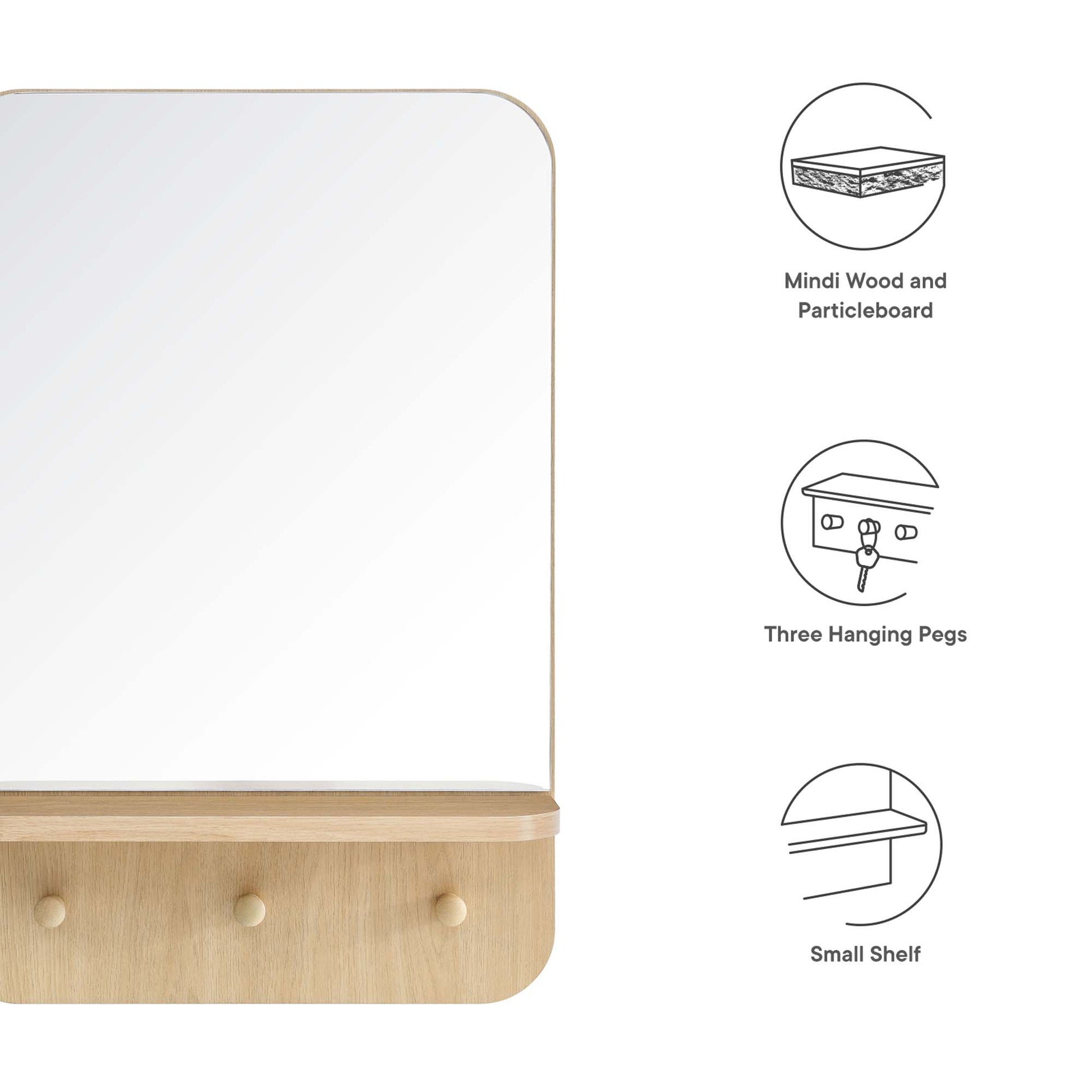 Lumina Mirror - Walnut