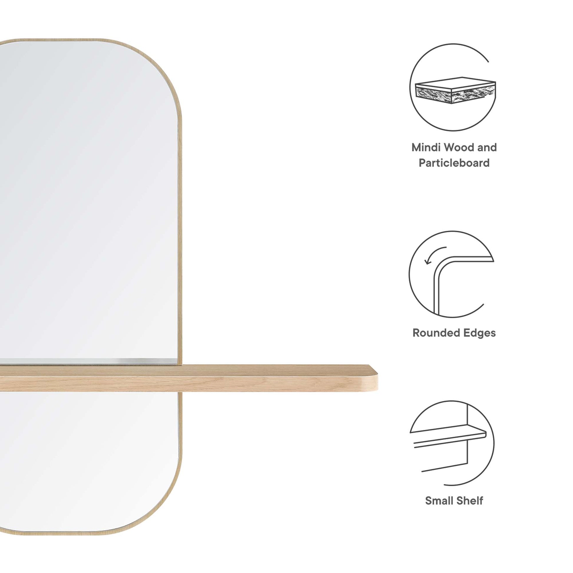 Solstice Mirror - Walnut