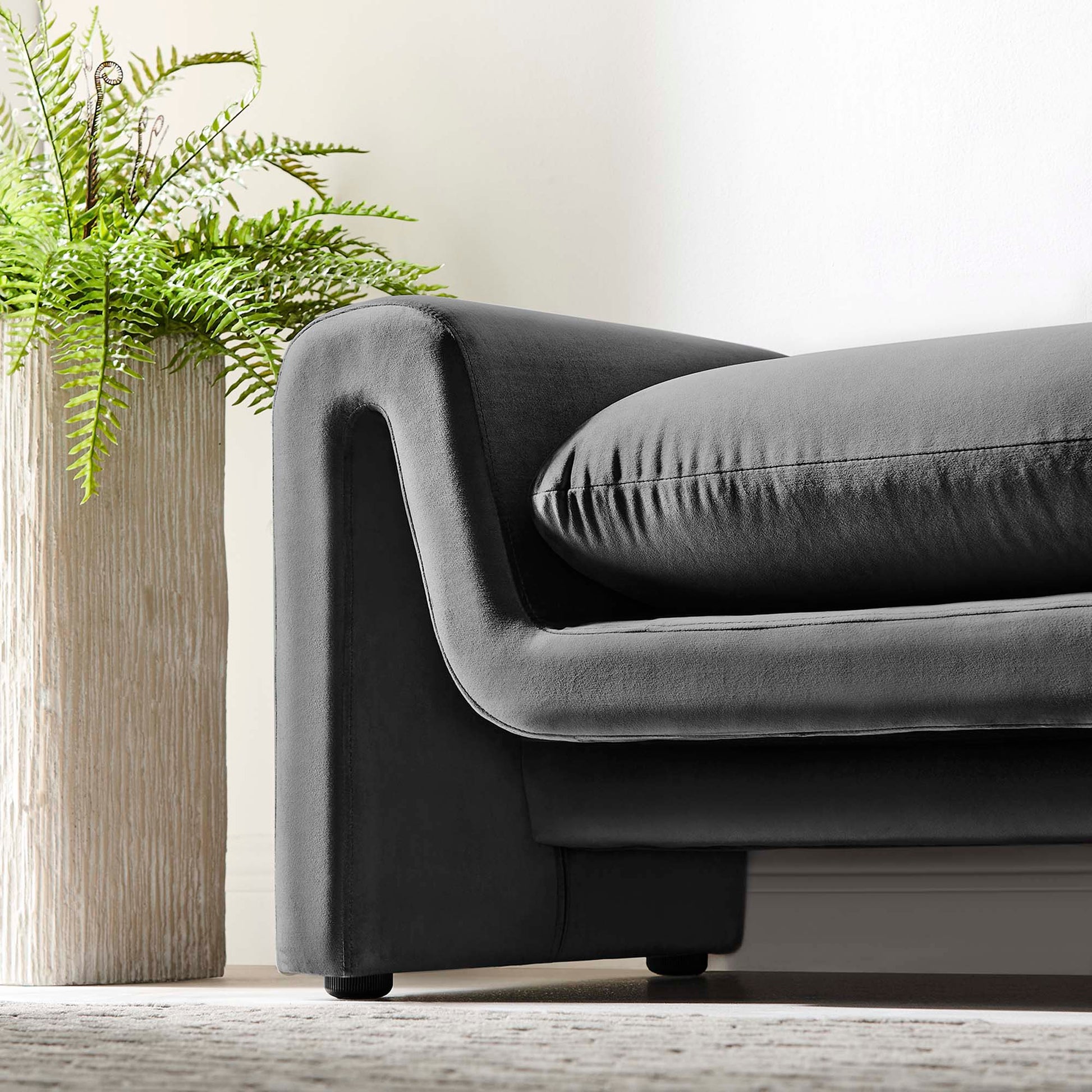 Waverly Performance Velvet Bench
