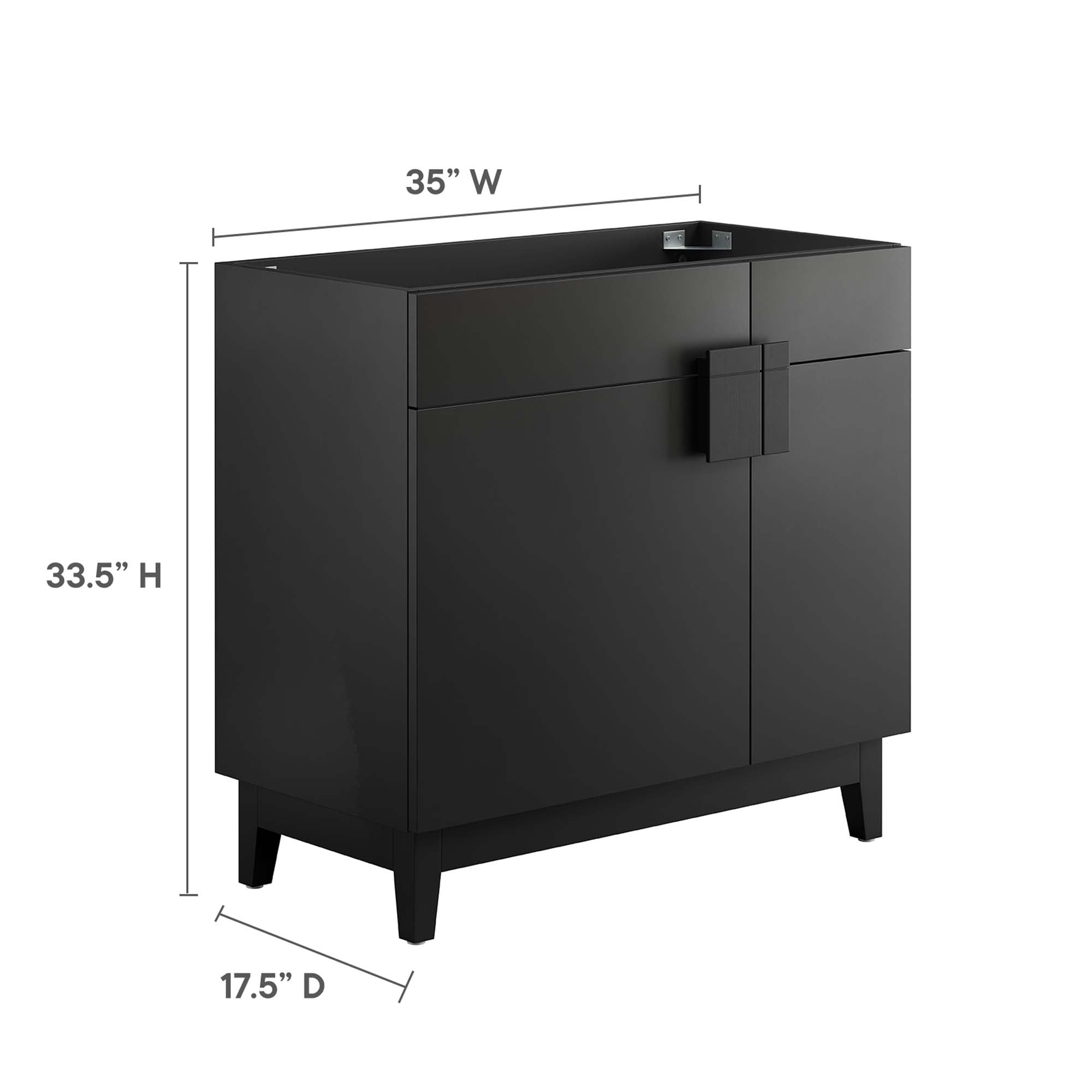 Miles Bathroom Cabinet Basin Not Included - Walnut